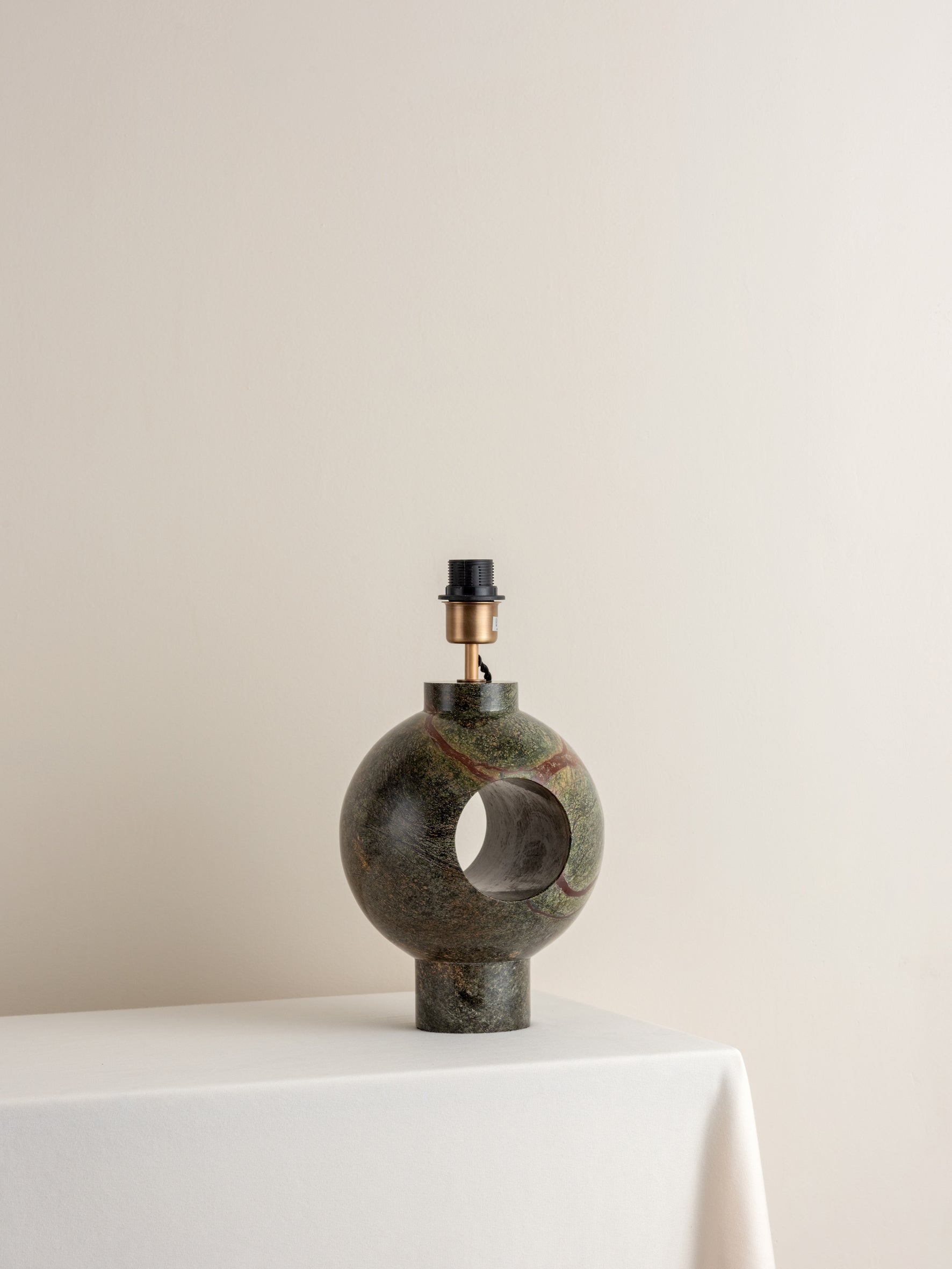 Marble Table Lamp with Bronze Shade - Elegant Home Decor for Living Room, Bedroom & Office Lighting