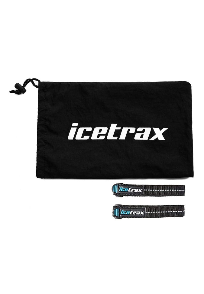 Icetrax V3 Tungsten Ice Cleats with Adjustable Velcro Straps - Secure Traction for Winter Hiking, Running & Snowy Outdoor Activities