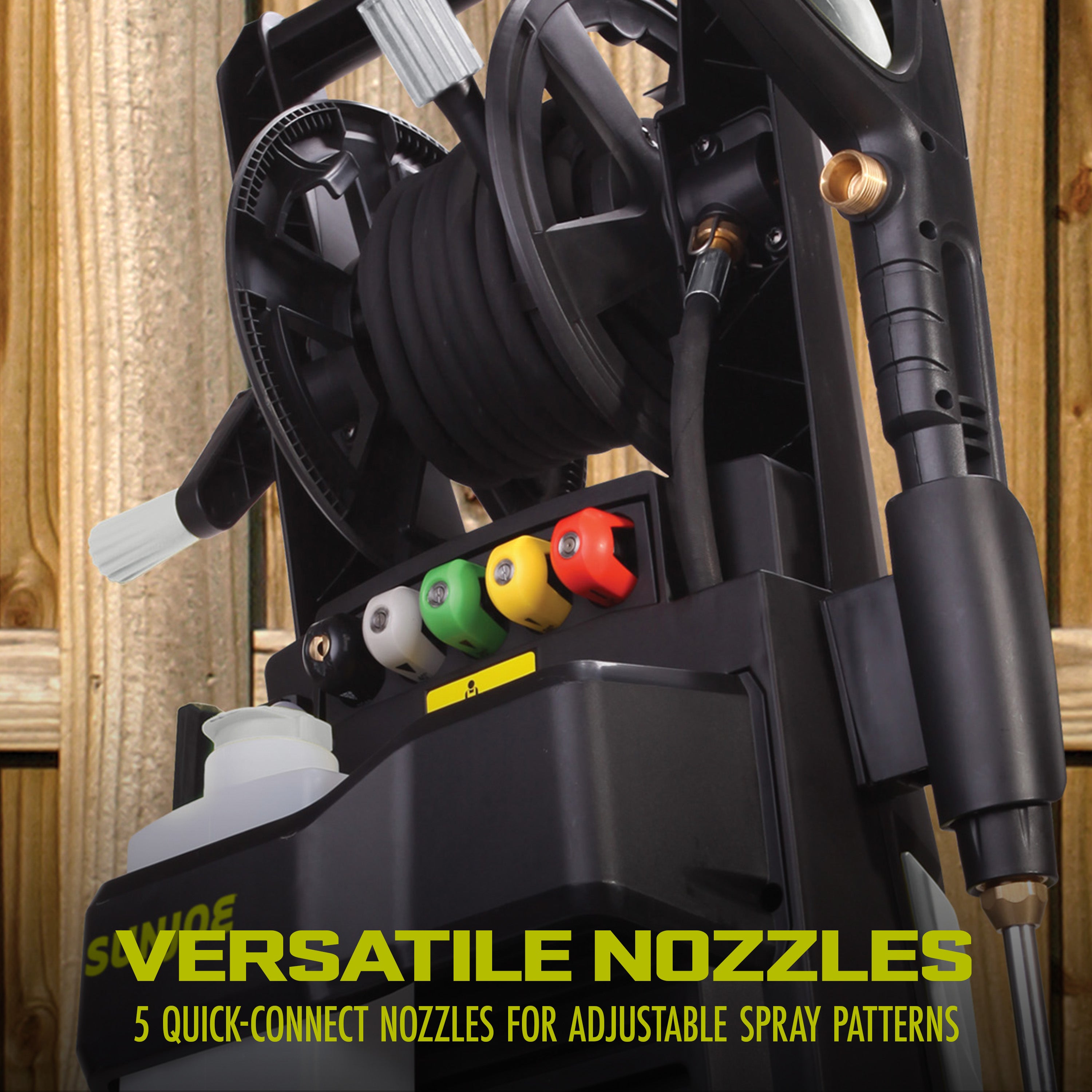 Sun Joe SPX3501 2000 PSI Electric Pressure Washer with 1.1 GPM Flow Rate & Hose Reel | Brushless Induction Motor | Ideal for Home Cleaning, Driveway Washing, and Outdoor Maintenance