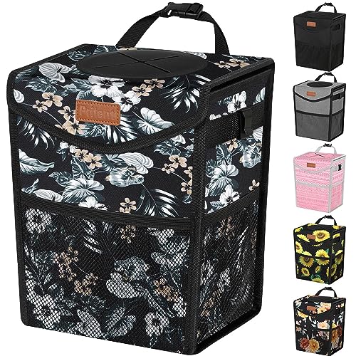 Black with Lily Print
