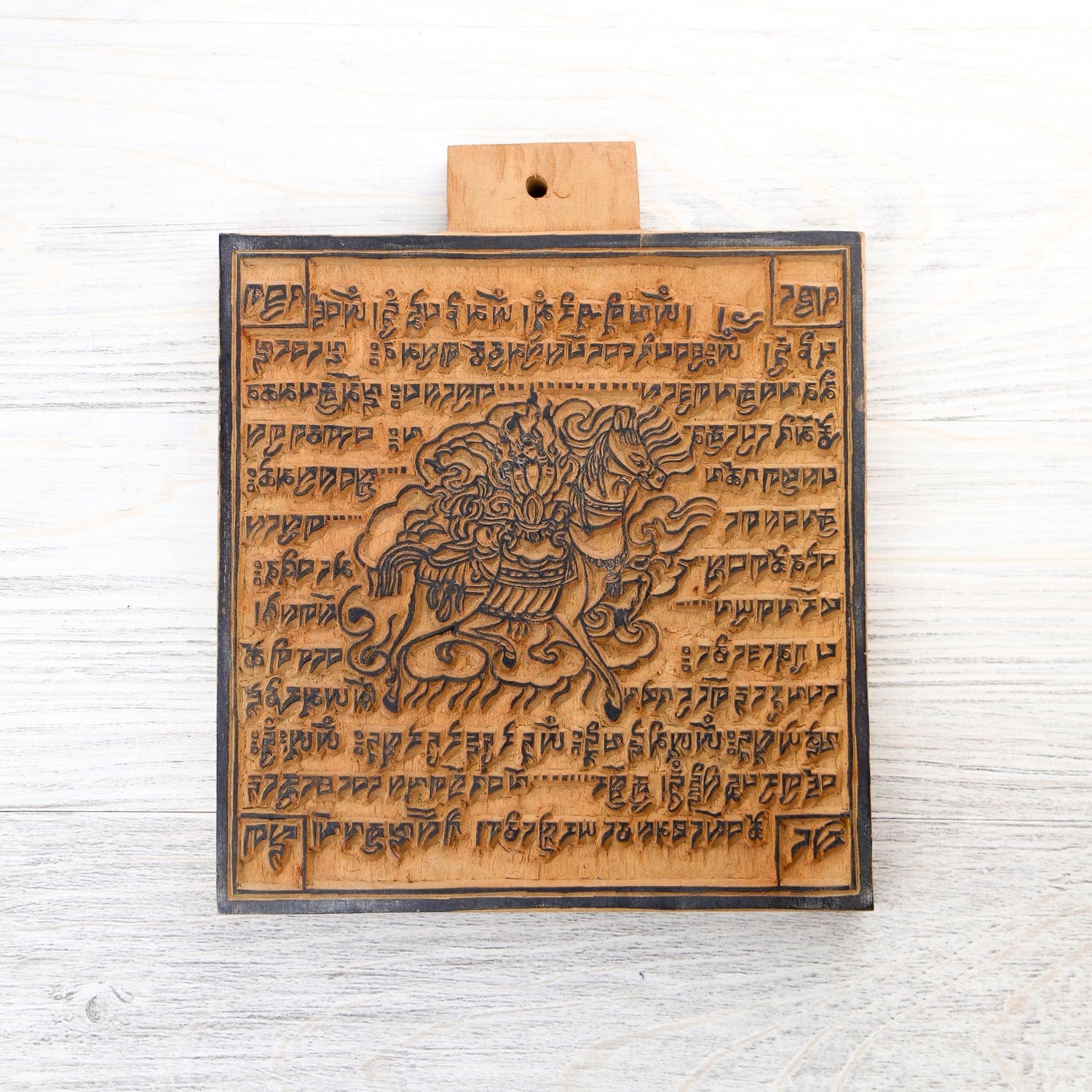 Hand Carved Himalayan Wood Printing Blocks for Fabric & Paper - Eco-Friendly DIY Stamps for Crafts, Scrapbooking & Home Decor