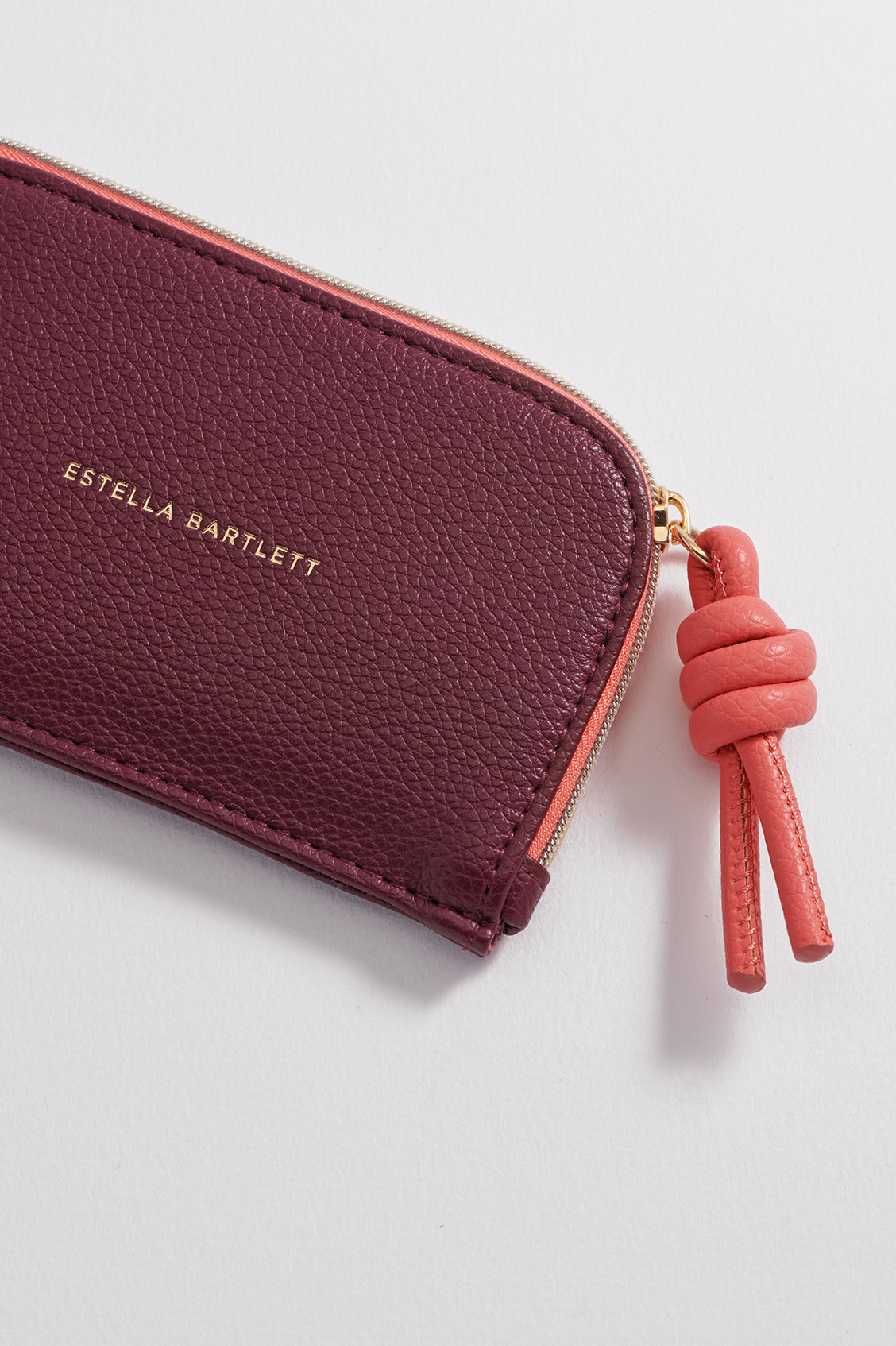Elegant Burgundy Knot Card Holder Wallet EBP6254 - Perfect for Parties, Weddings & Everyday Use