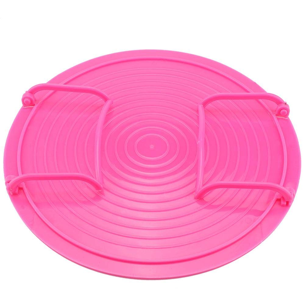 Mumusuki 2 Tier Microwave Plate Rack - Foldable Plastic Microwave Oven Shelf for Heating, Steaming & Cooking - Space Saving Kitchen Organizer (Red) | Perfect for Reheating Food, Steaming Vegetables & Organizing Small Kitchens