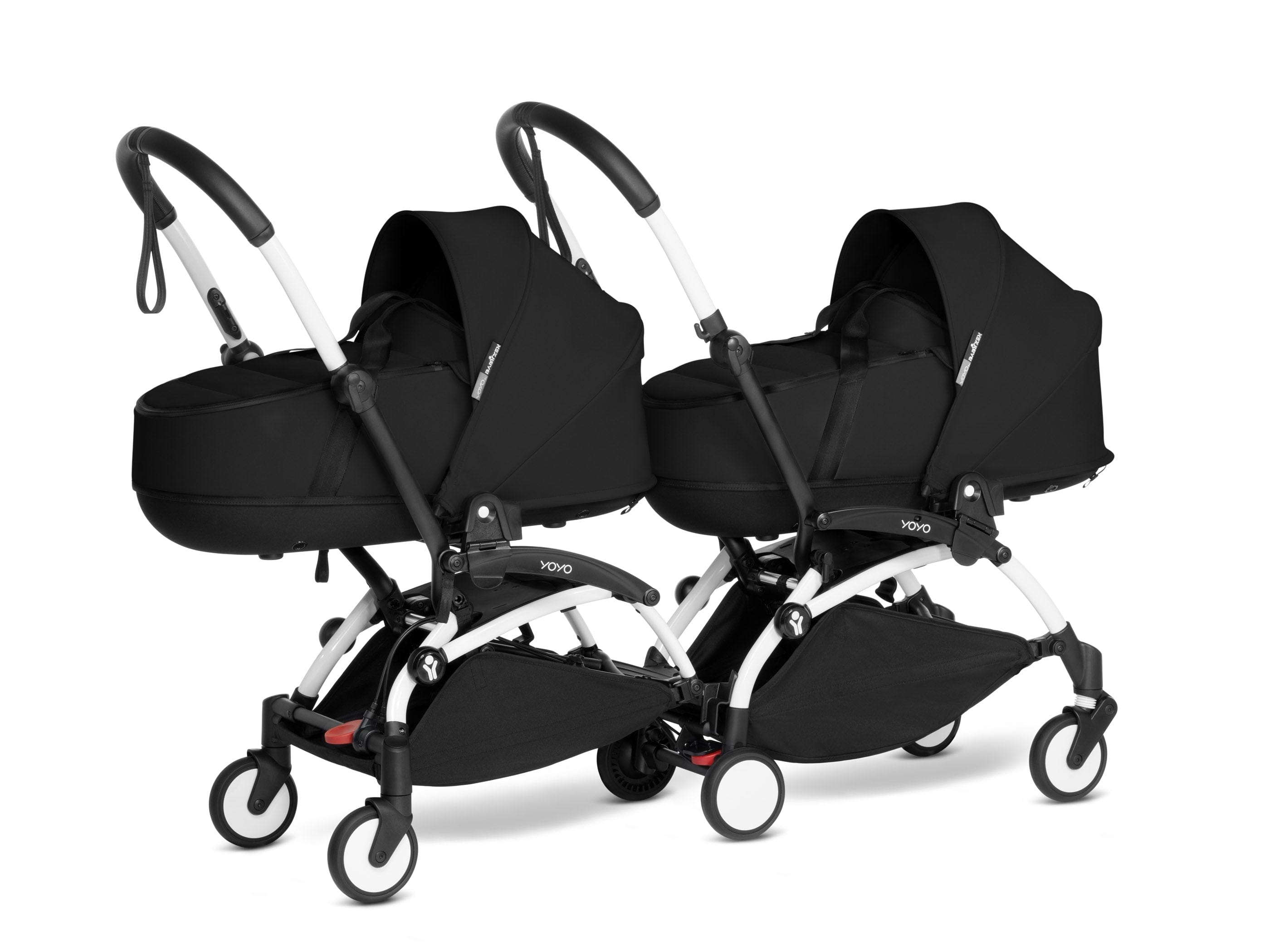 Stokke YOYO 3 Double Stroller with Bassinet - Lightweight Compact Travel Stroller for Twins - Perfect for Air Travel, City Walks & Outdoor Adventures