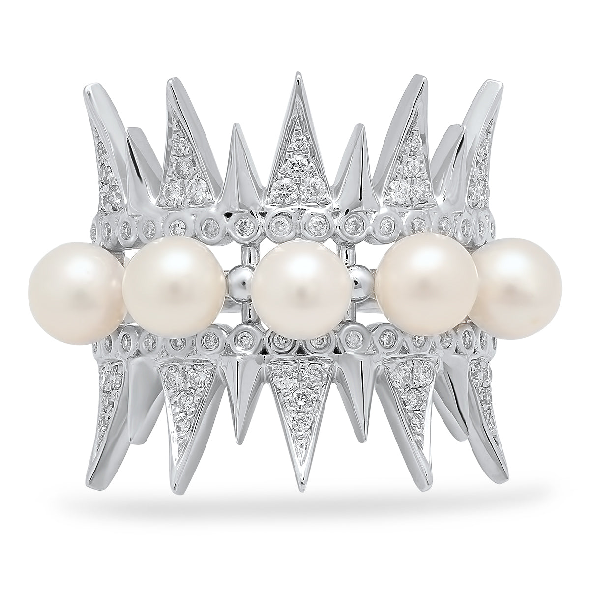 Enchanted Pearl Ring for Women - Elegant 14K Gold Plated Pearl Jewelry Gift for Wedding, Anniversary & Special Occasions