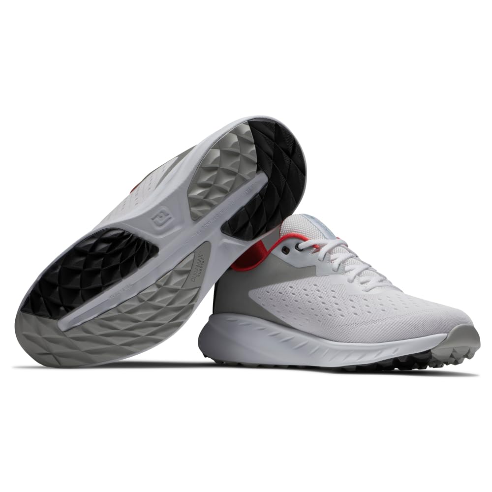 Men's Flex XP Golf Shoes - Lightweight & Waterproof Spiked Golf Shoes for Men - Comfortable Walking & Running Golf Sneakers for Course & Outdoor Sports