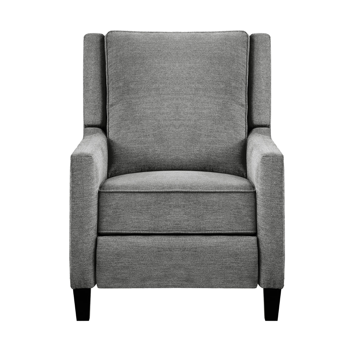 Banks II Self Reclining Armchair - Premium Textured Grey Fabric Living Room Chair for Relaxing & Lounging | Perfect for Home Theater, Reading Nook & Living Room Decor