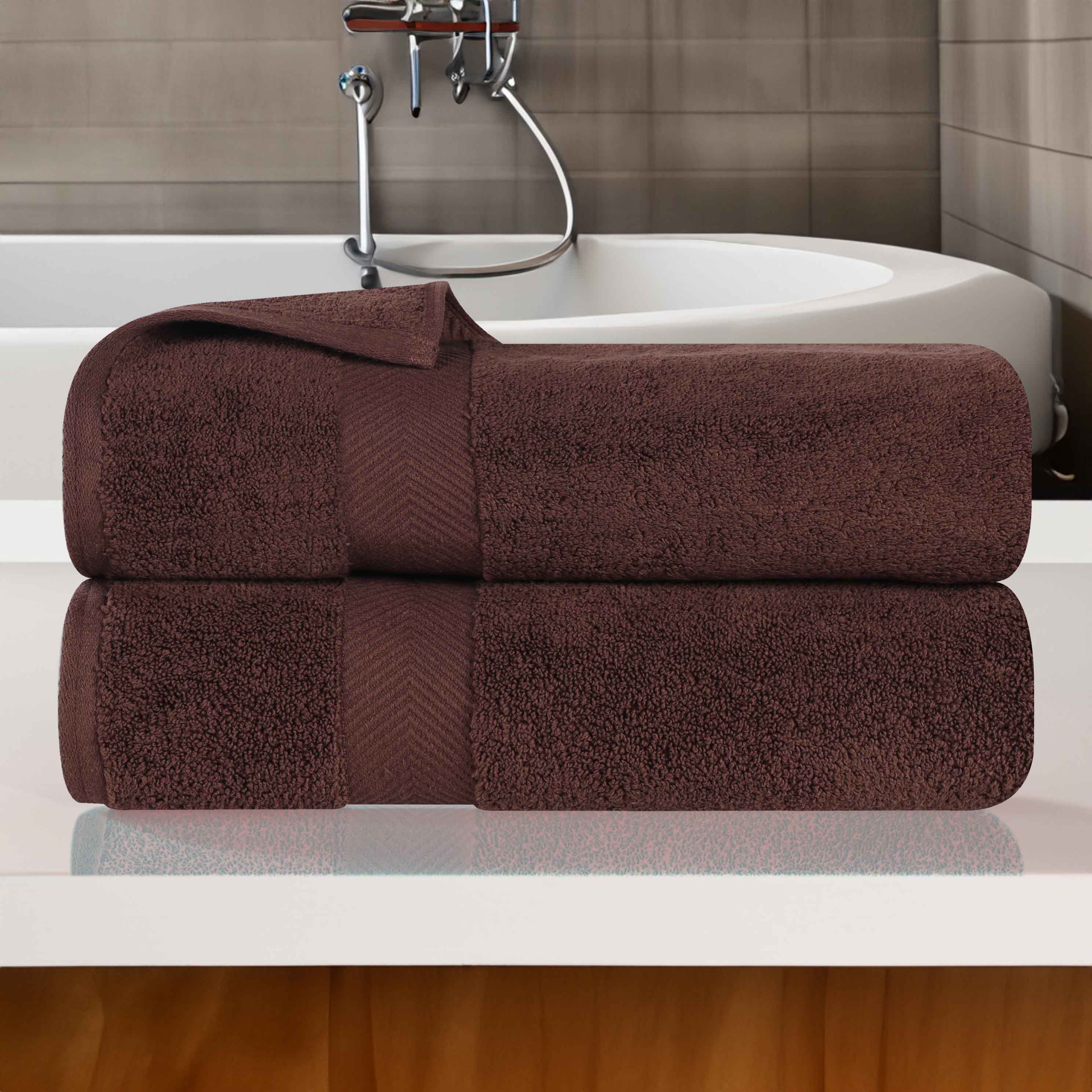 Premium Zero Twist Cotton 2-Piece Bath Towel Set - Ultra Soft & Absorbent - Perfect for Spa, Bathroom & Beach Use