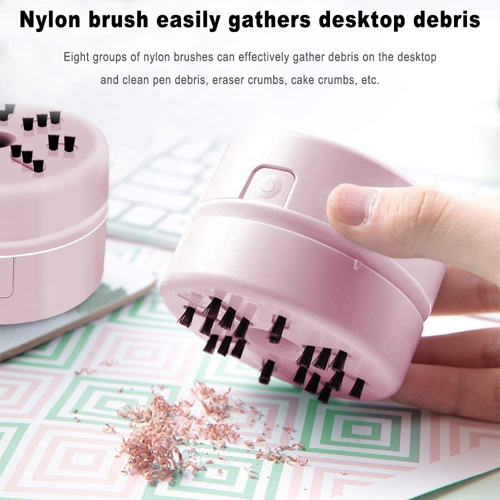 Premium Diamond Tools & Accessories - Handheld Mini Vacuum Cleaner for Desk, Jewelry & Diamonds (Pink) | Perfect for Home Office, Crafting & Jewelry Cleaning