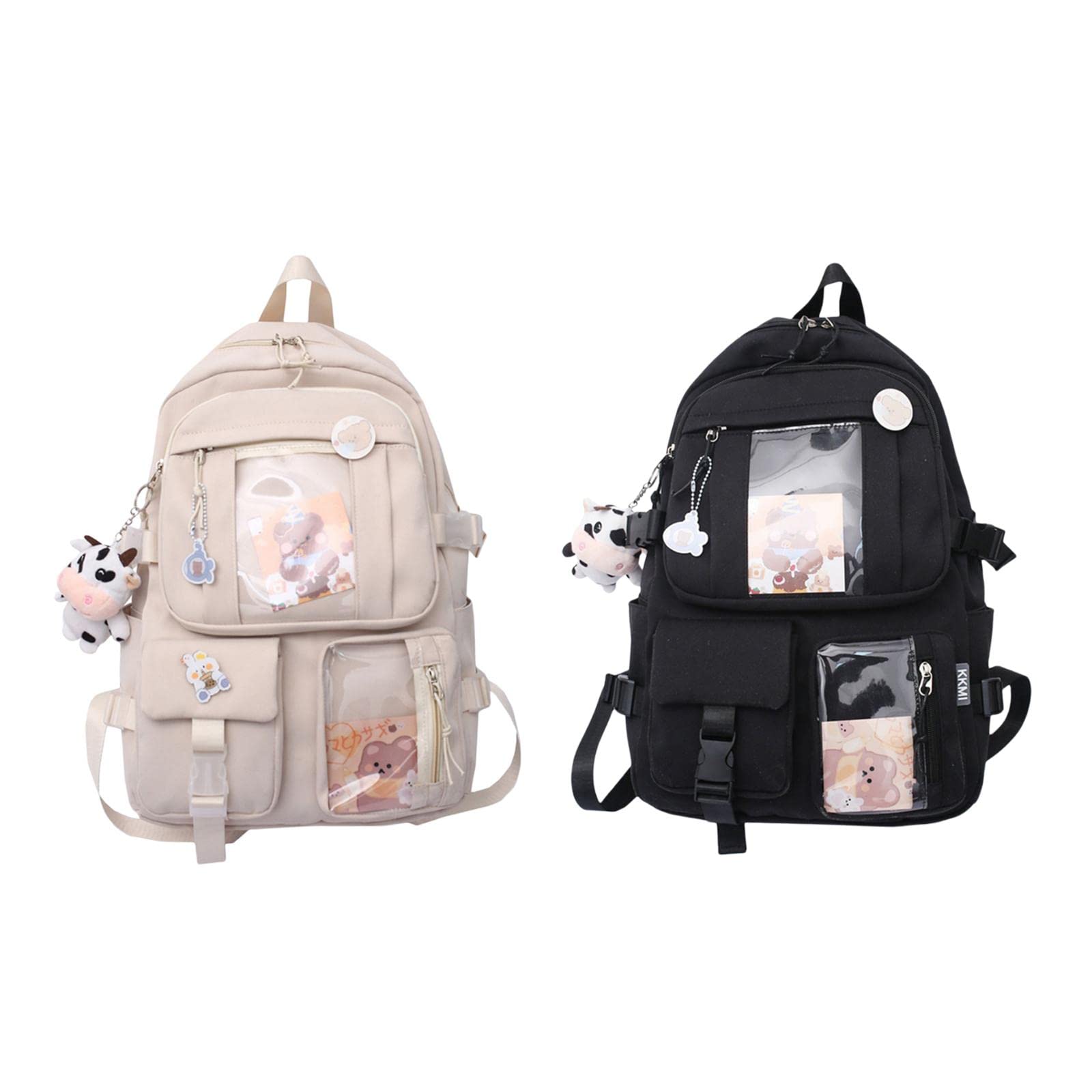 ATORSE® Kawaii Anime Backpack for Women & Girls - Cute Anti-Theft School Bag, Travel Backpack in White | Perfect for School, College, Travel & Cosplay