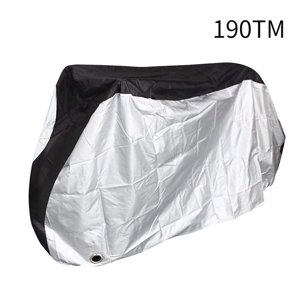 ALLOMN Heavy Duty Bike Cover for Outdoor Storage - 190T Waterproof, Dustproof & UV Protection - Fits Mountain Bikes & Road Bikes with Lock Holes - Ideal for Garage, Patio & Long-Term Bike Protection
