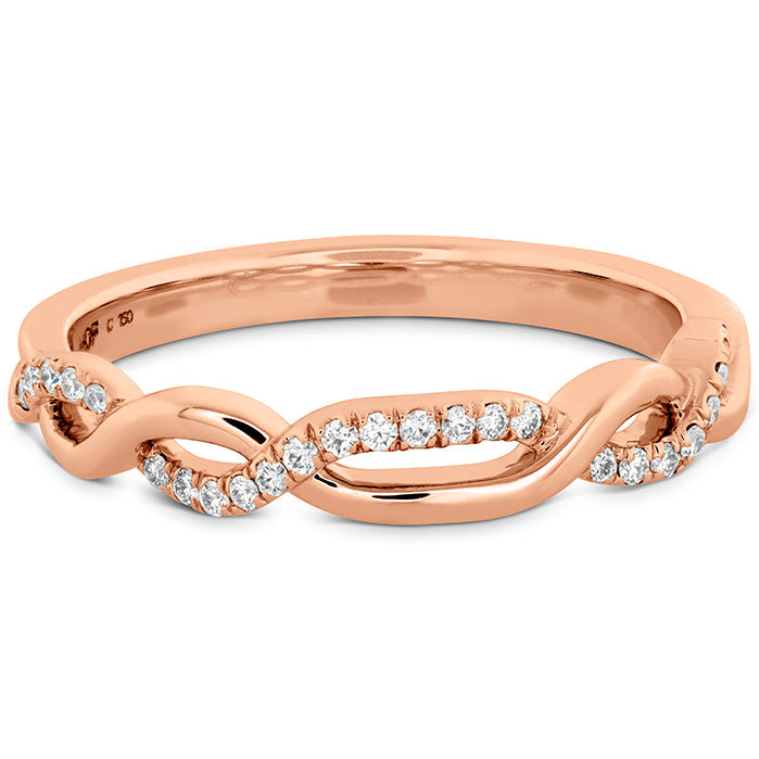 Hearts On Fire Destiny Lace Twist Diamond Wedding Band Ring - Elegant Bridal Jewelry for Engagement, Anniversary & Special Occasions