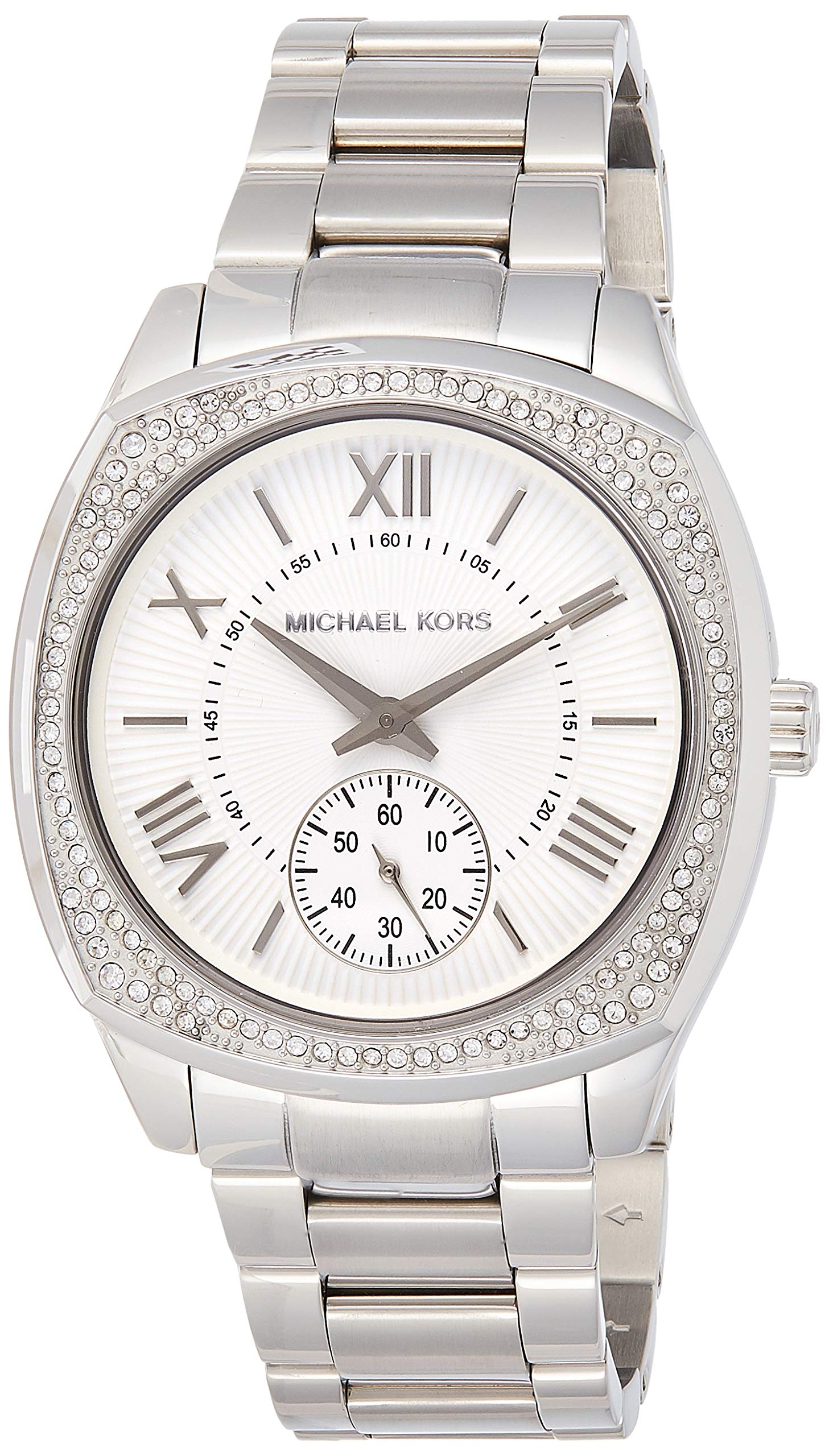 Michael Kors Bryn Women's Watch MK6133 - Silver-Tone Stainless Steel Bracelet, Fashion Chronograph, Water Resistant | Perfect for Office, Date Night & Everyday Wear