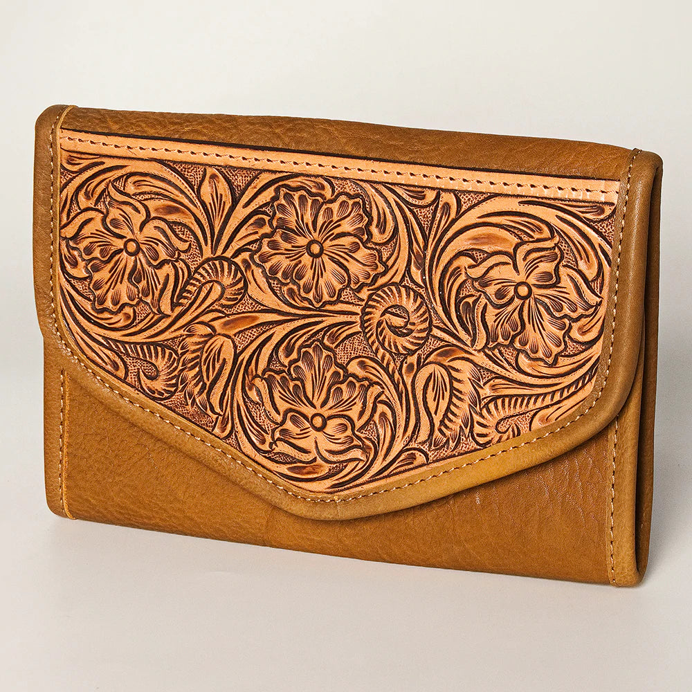 American Darling Tan Jewelry Travel Case - Premium Leather Jewelry Organizer for Necklaces, Rings & Earrings | Perfect for Travel, Gifts & Daily Storage