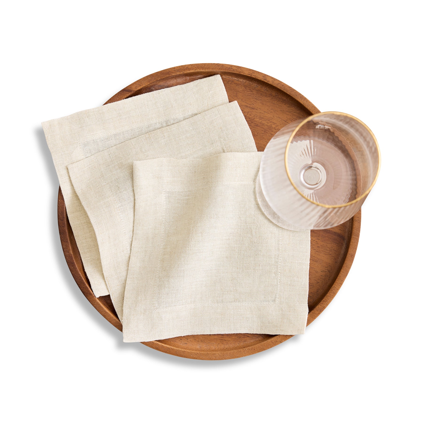 Sonoma Cocktail Napkins - Premium Linen Cocktail Napkins for Parties, Weddings & Events - Elegant Drink Napkins for Home Bar, Entertaining & Special Occasions
