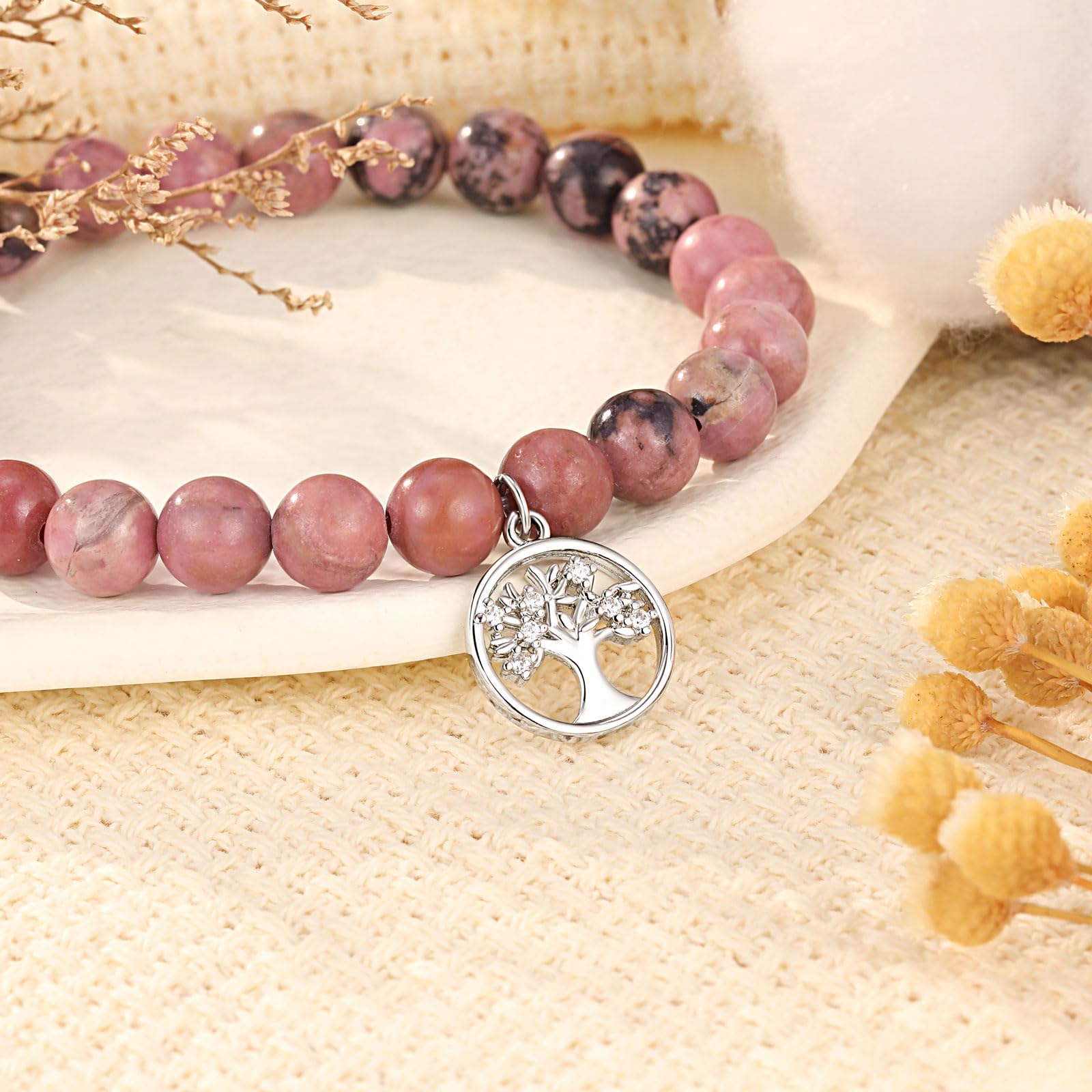 Tree of Life Bracelet for Women - Elegant Jewelry Gift for Grandma, Mom, Aunt, Sister & Teacher - Perfect for Birthday, Christmas, Wedding & Mother's Day - Ideal for Daily Wear, Special Occasions & Spiritual Healing