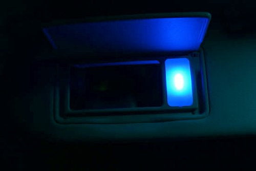 2-Pack Ultra Blue 3 SMD 6641 LED Bulbs - Replacement Lights for Car Vanity Mirror & Sun Visor - Bright Illumination for Makeup Application & Night Driving