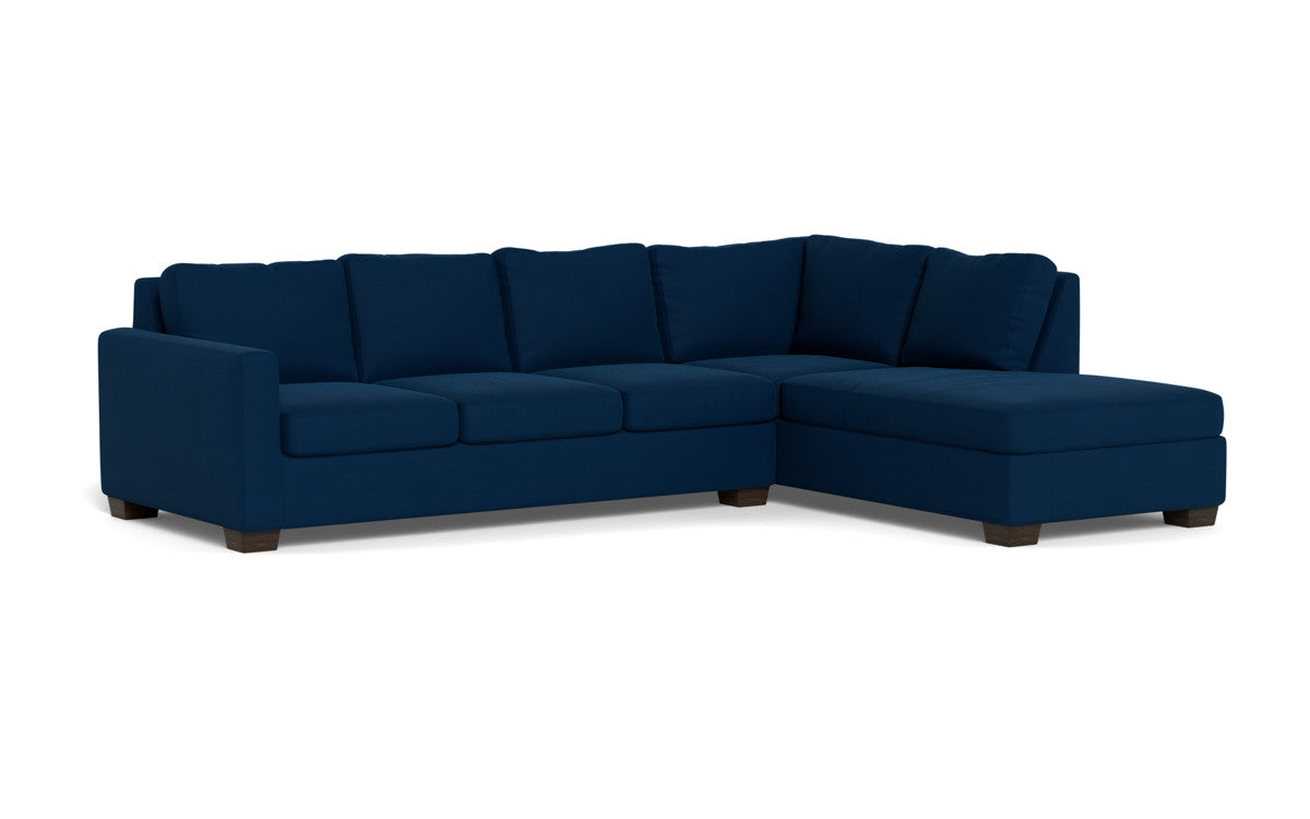 Modern Track 121 Right Chaise Sectional Sofa - Comfortable L-Shaped Couch for Living Room, Family Room & Home Theater - Perfect for Relaxing, Entertaining & Movie Nights
