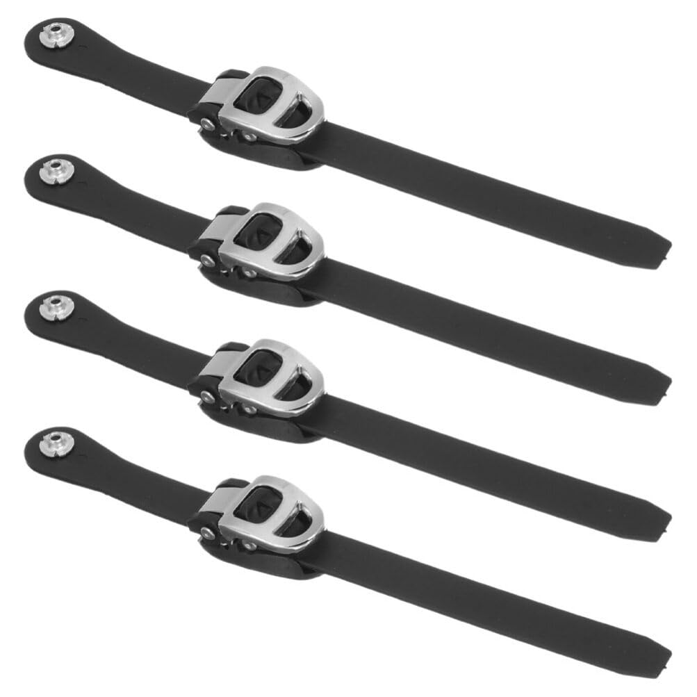 Yardwe 4pcs Roller Skate Straps Replacement - Heavy Duty Inline Skate Shoe Buckles & Energy Straps for Outdoor Skating, Ice Skating & Skiing Accessories - Perfect for Hockey, Figure Skating & Recreational Use