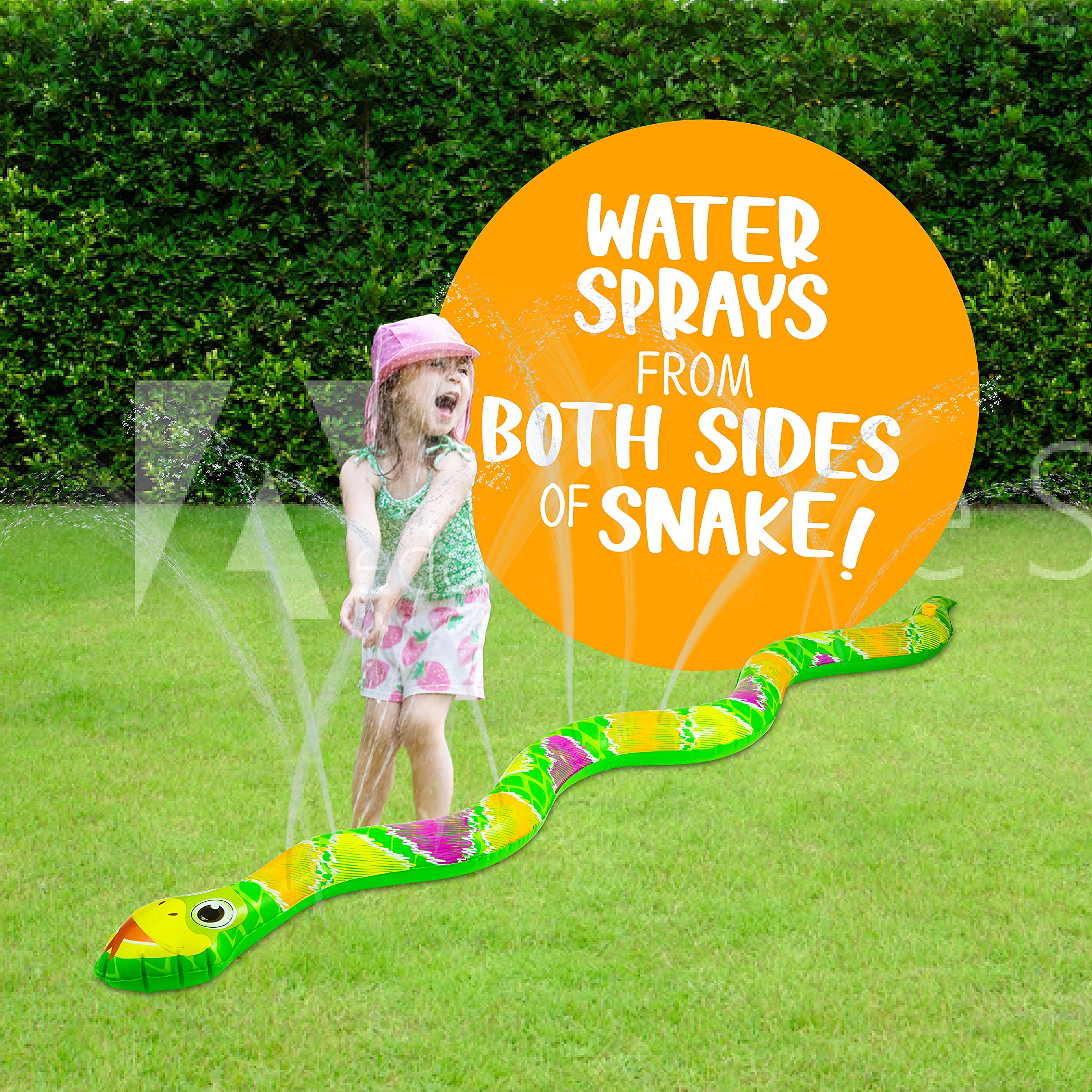 **Best Outdoor Snake Sprinkler for Kids - Summer Water Blast Toy for Toddlers, Boys & Girls - Inflatable Backyard Water Park for Fun Outdoor Play**    *(Perfect for Birthday Parties, Poolside Fun, and Summer Backyard Activities!)*