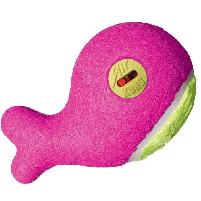 Kong Off/On Whale Dog Toy with Squeaker - Interactive Chew Toy for Small & Medium Dogs - Perfect for Playtime, Training & Teething Relief