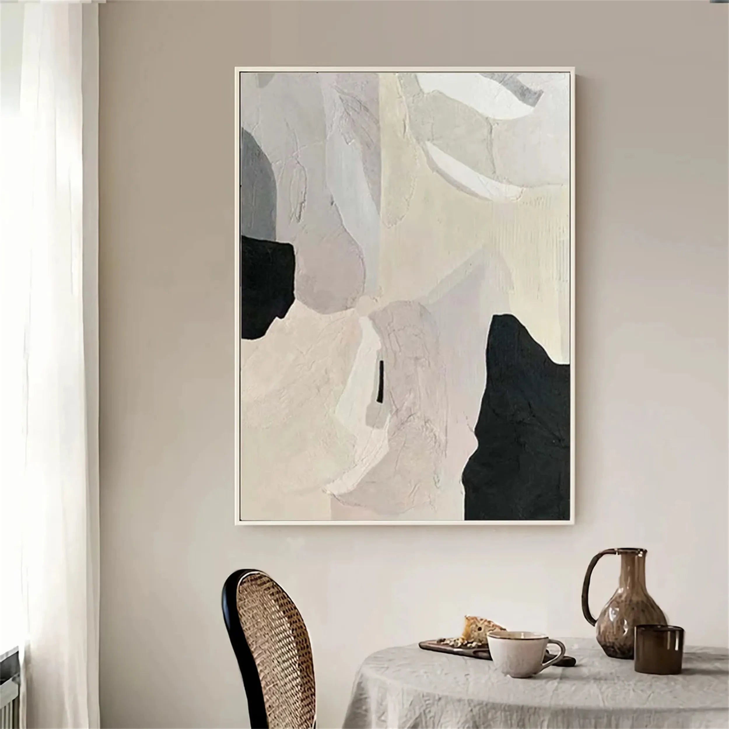 Abstract Painting #AB 115 - Modern Wall Art for Living Room, Bedroom & Office Decor | Large Canvas Artwork for Home & Office Interior Design