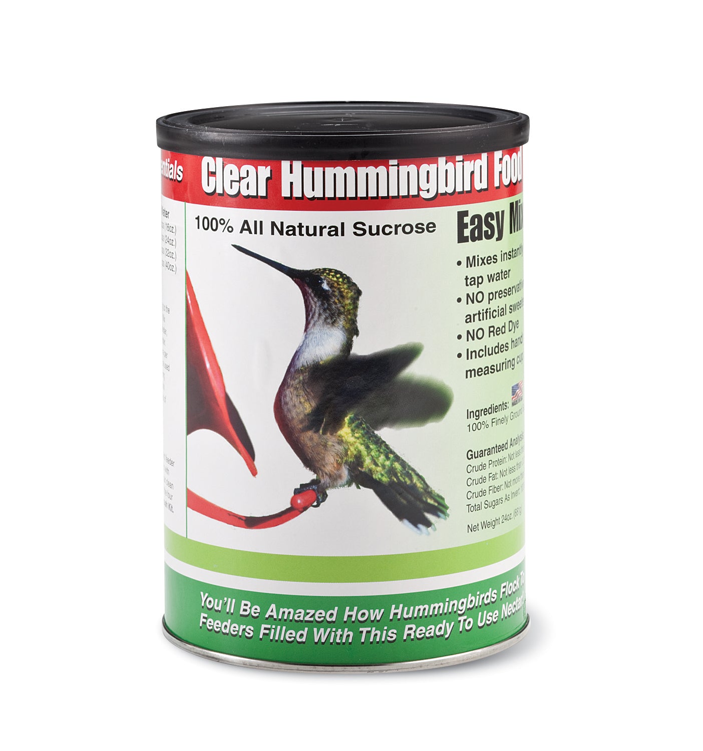 Best Clear Hummingbird Food Nectar - 100% Natural Sugar Water for Hummingbird Feeders - Attract & Nourish Hummingbirds in Your Garden or Backyard