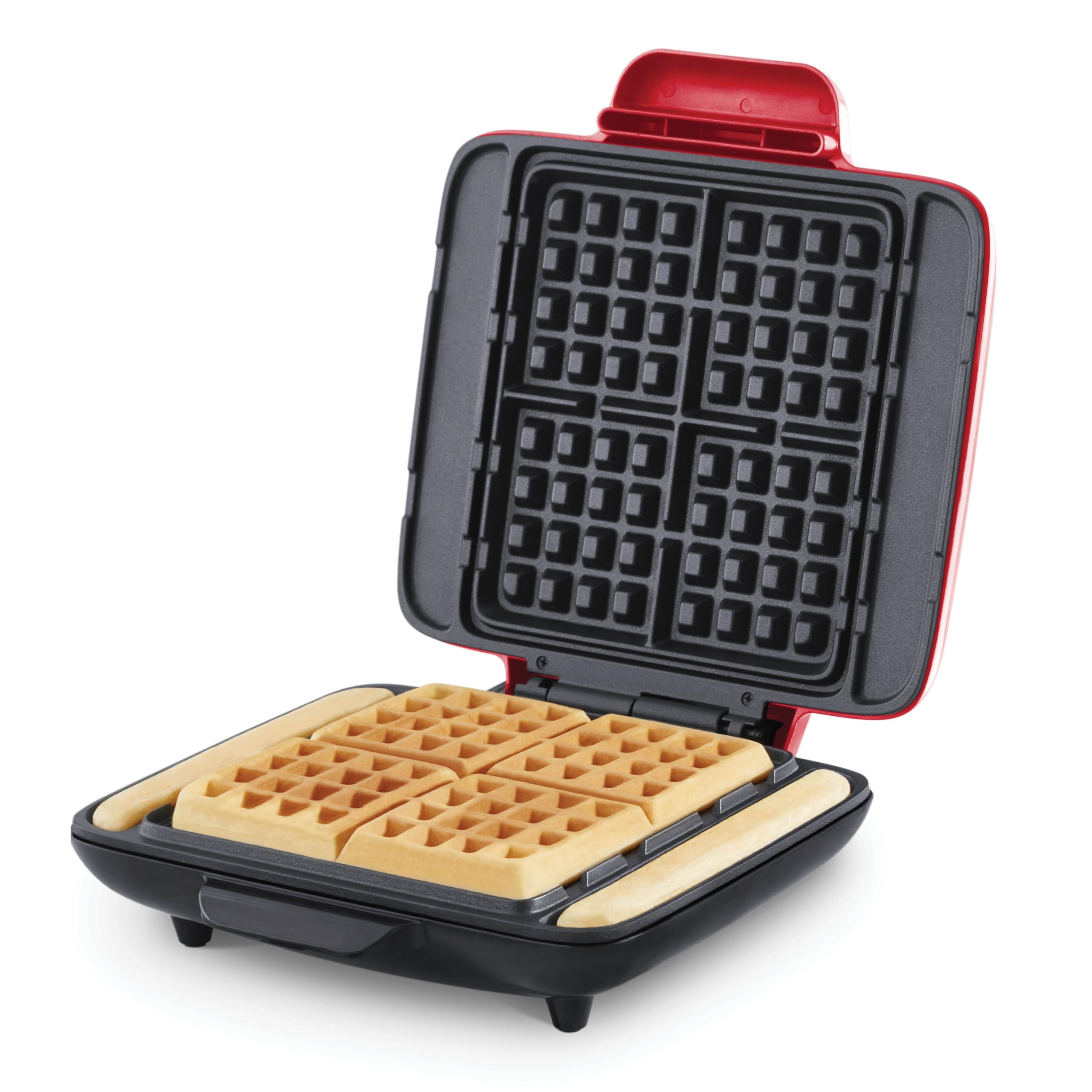 **Dash Deluxe 1200W No-Drip Waffle Maker with Non-Stick Coating - Easy to Clean, Mess-Free Design - Perfect for Waffles, Hash Browns, Breakfast, Lunch & Snacks - Ideal for Home, Office, or Travel Use**