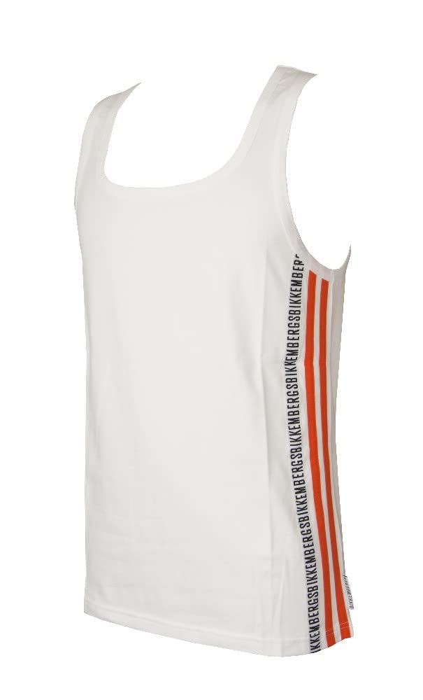 Bikkembergs Men's Sleeveless Tank Top T-Shirt - Breathable Summer Workout Shirt for Gym, Running & Casual Wear | Style P261 T10