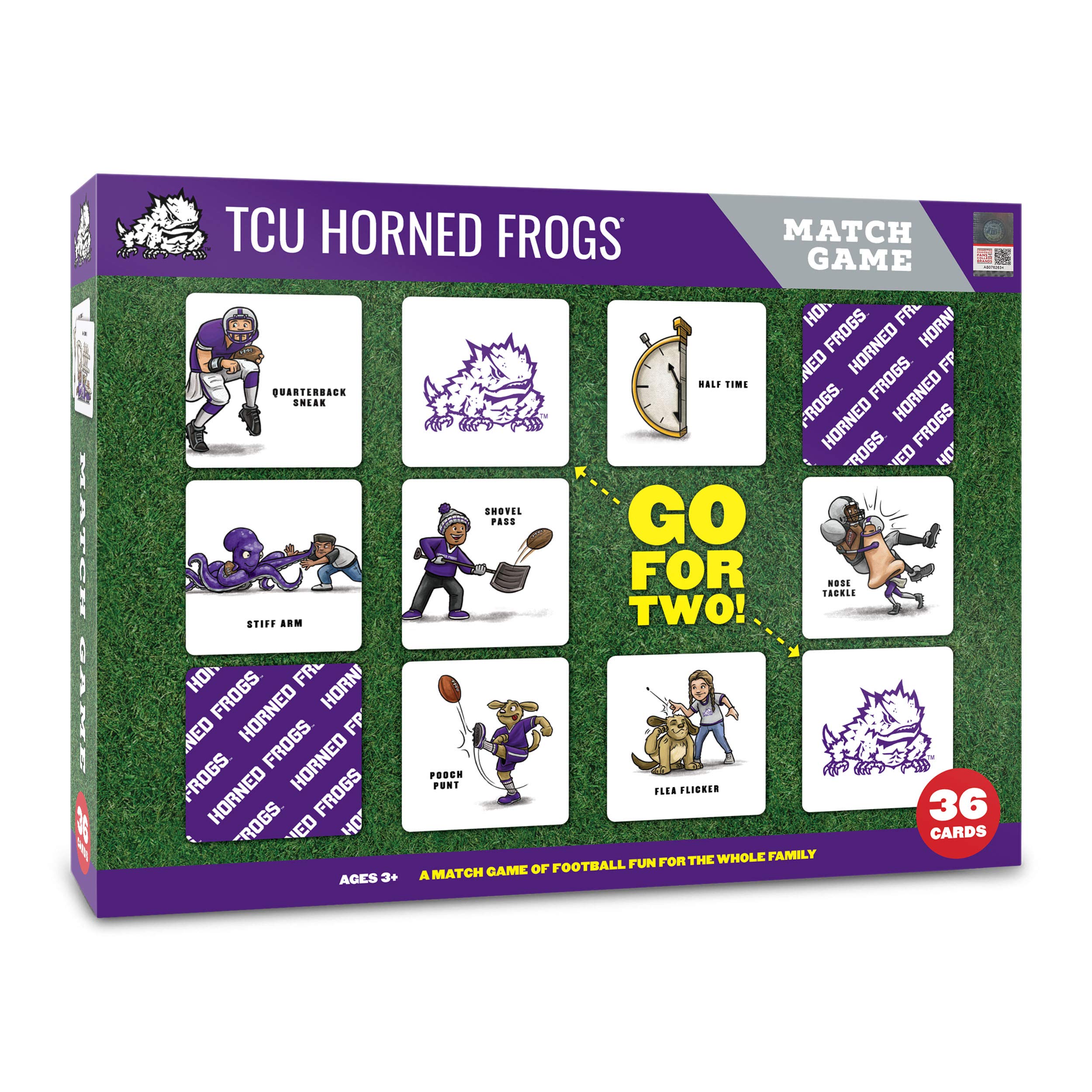 YouTheFan NCAA Memory Match Game - Fun College Sports Card Matching Game for Kids & Adults - Perfect for Family Game Night, Parties & NCAA Fan Gifts