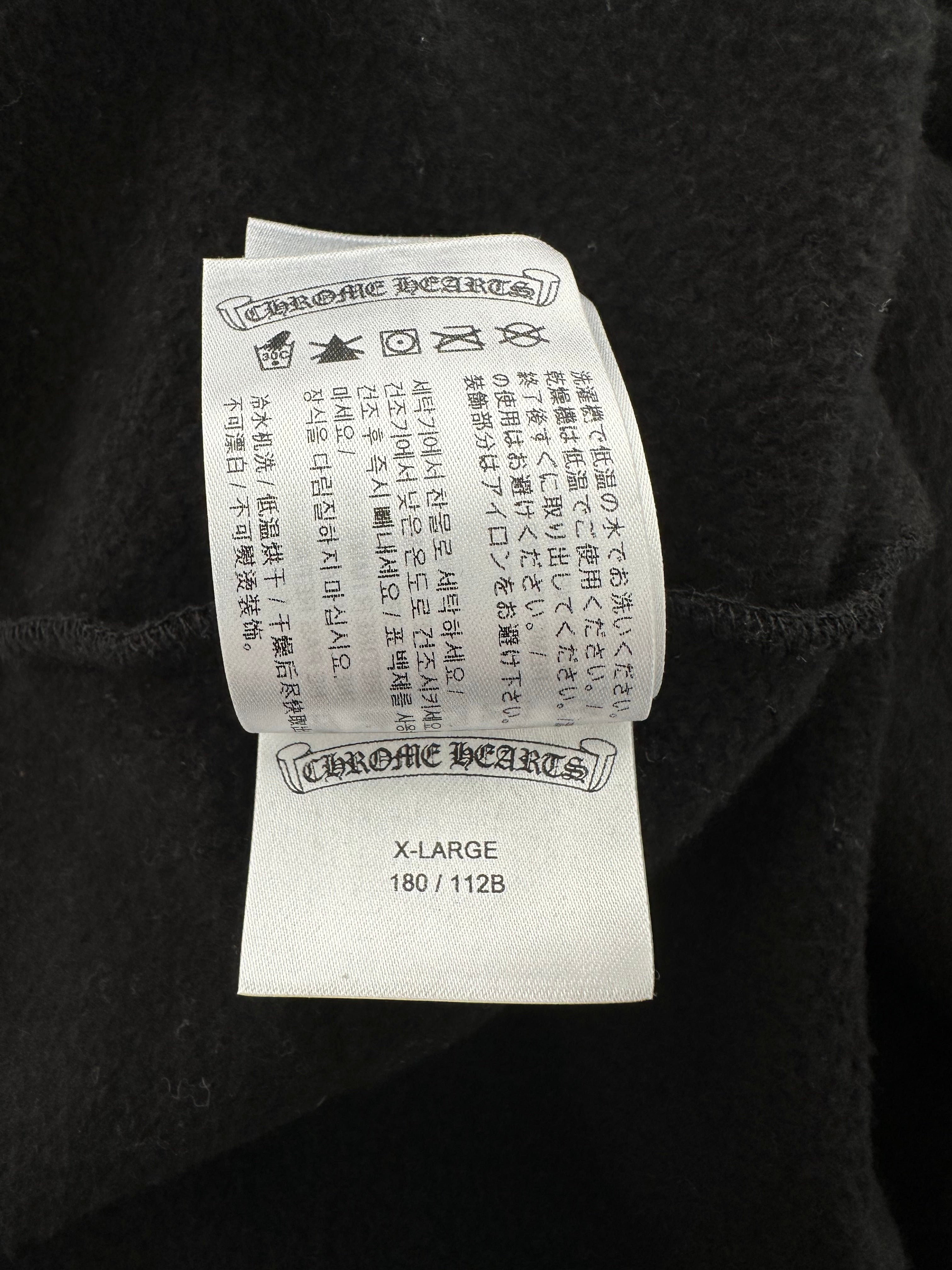 Chrome Hearts Black & White Las Vegas Horseshoe Logo Zip Up Hoodie for Men & Women | Stylish Streetwear Fashion for Casual Outings & Nightlife