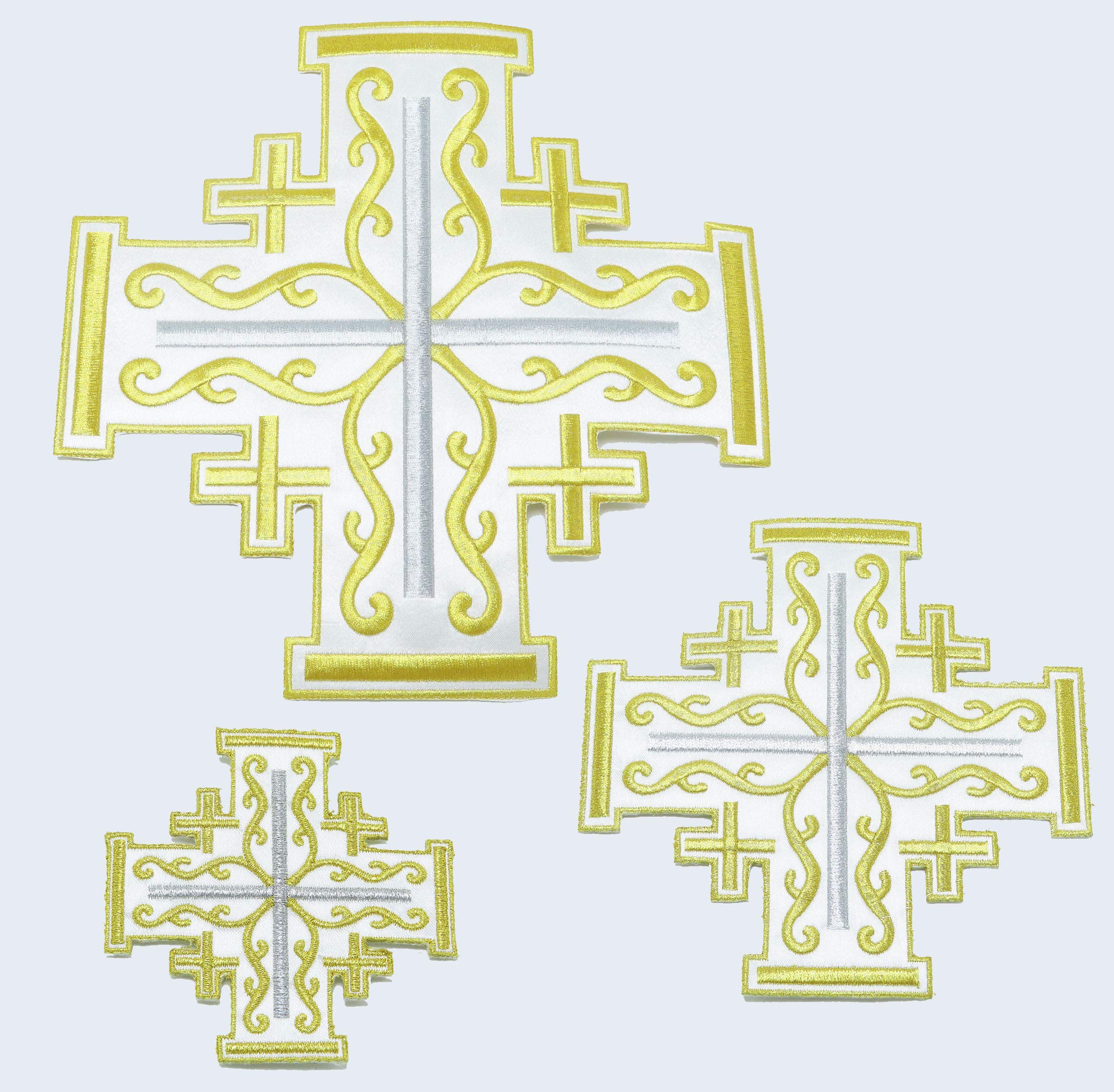Jerusalem Cross Iron On Patch - 10
