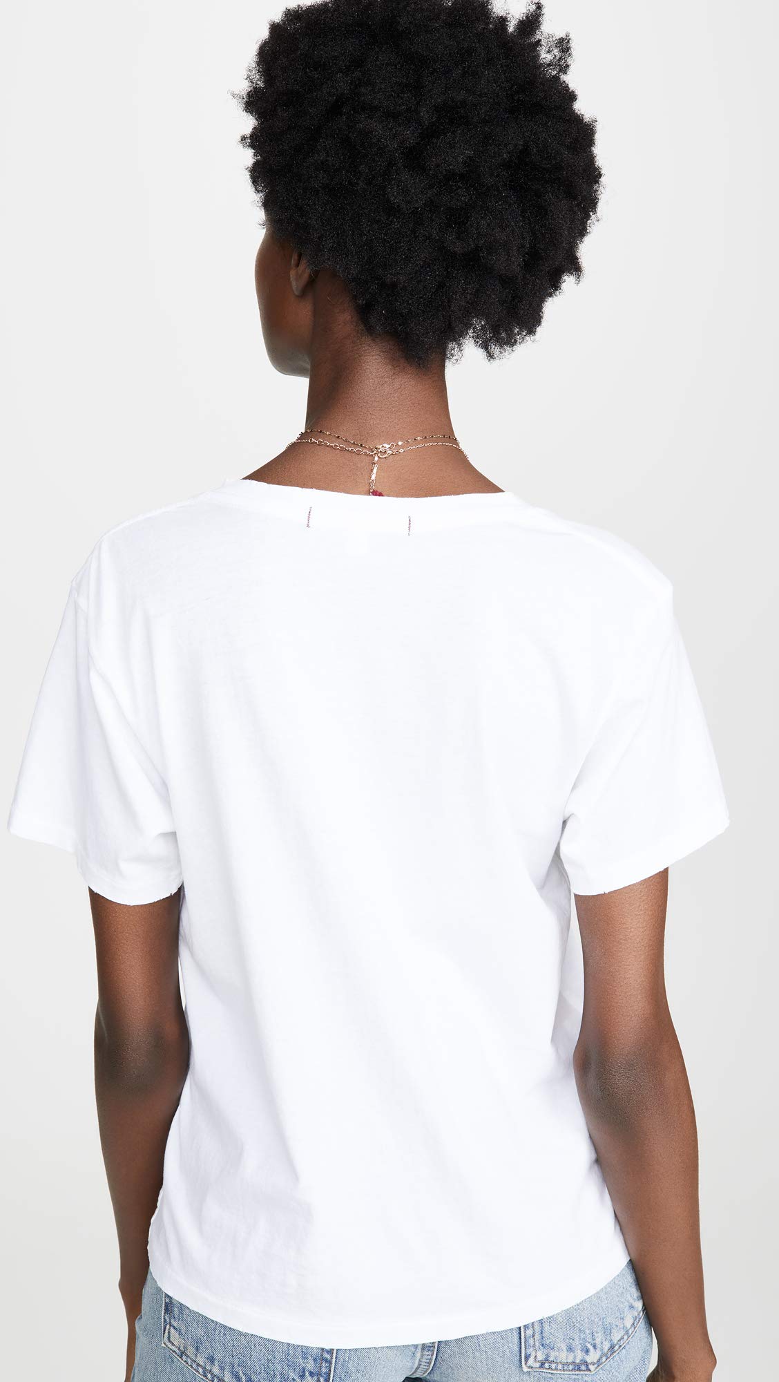 AMO Women's V Neck T-Shirt - Soft Cotton Casual Tee for Everyday Wear | Perfect for Work, Outings & Layering