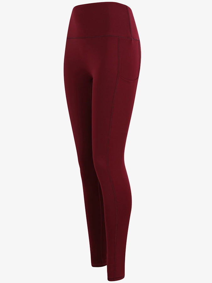 Tombo Core Pocket High Waist Thick Yoga Leggings for Women - Tummy Control Workout Leggings with Side Pockets - Perfect for Yoga, Gym, Running & Everyday Wear