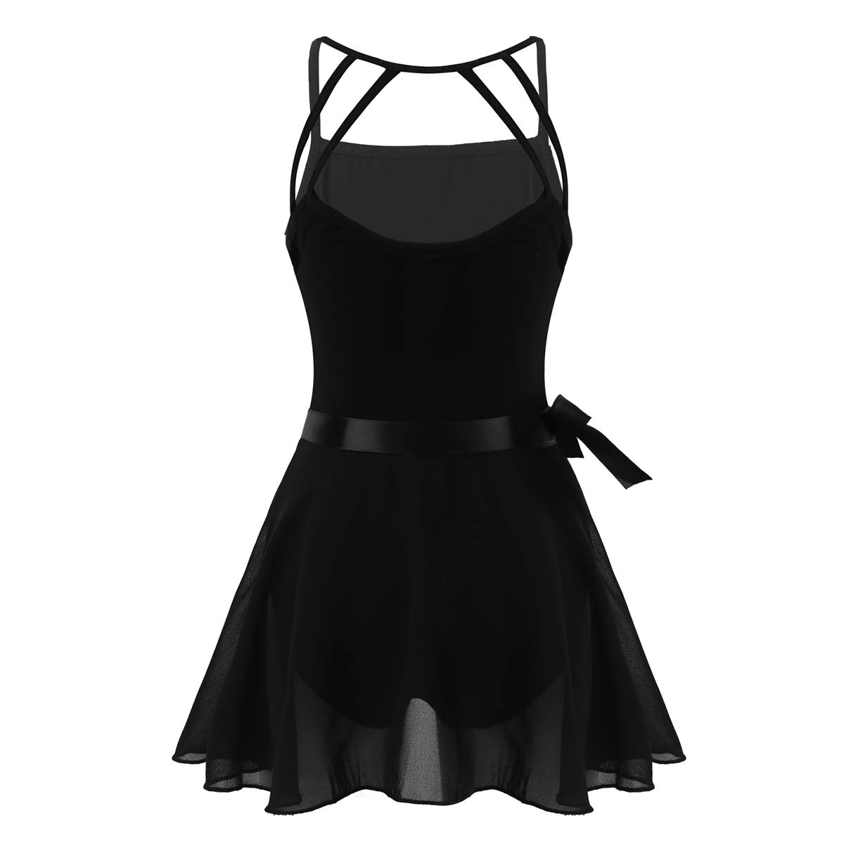 ACSUSS Girls Ballet Dance Outfit - V-Neck Tank Leotard with Tutu Skirt for Ballet, Gymnastics & Performance Costume | Perfect for Recitals, Dance Classes & Competition Wear