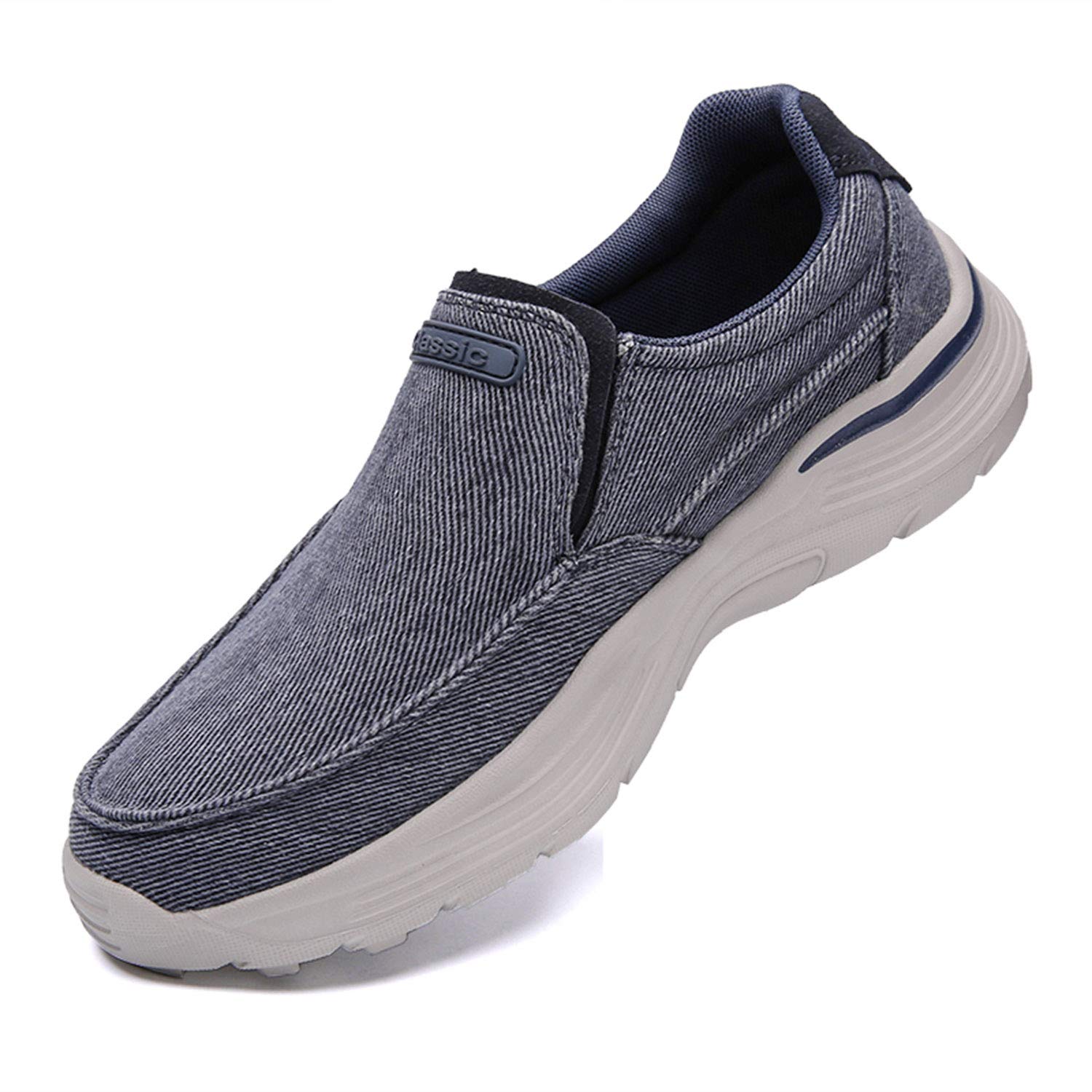 **JAMONWU Men's Slip-On Loafers - Lightweight Breathable Casual Walking Shoes for Men - Perfect for Outdoor, Travel & Everyday Comfort**