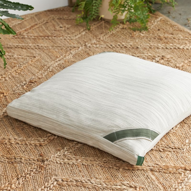 Organic Square Meditation Yoga Pillow - Premium Zafu Cushion for Yoga, Meditation & Mindfulness Practice - Perfect for Home, Studio & Zen Decor