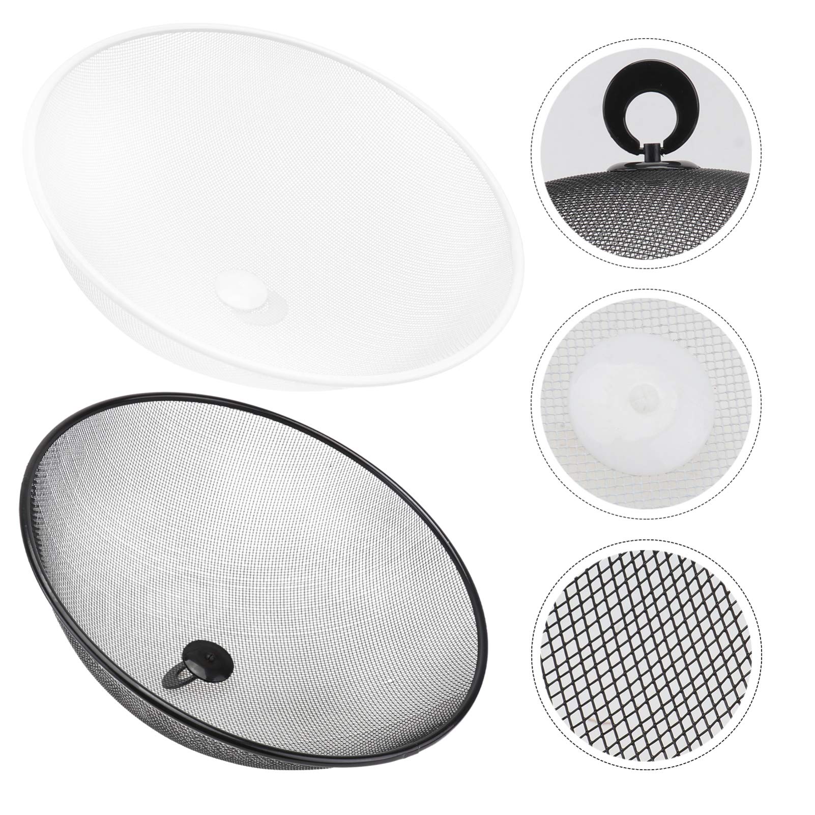 2Pcs Stainless Steel Mesh Food Covers - Durable Bug Proof Umbrella Tent for Outdoor Picnics, BBQs, and Indoor Dining Protection
