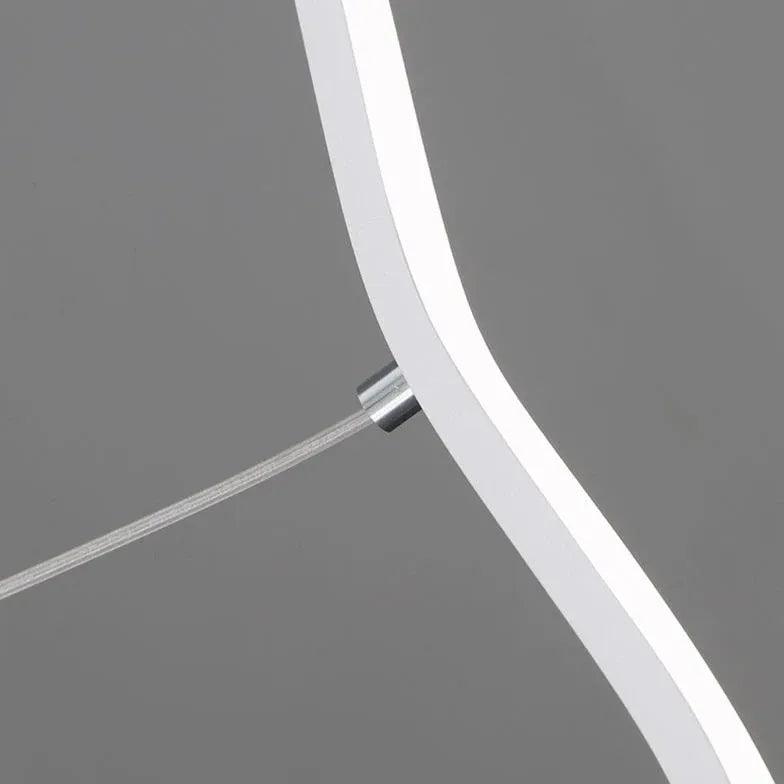 Modern Wavy Line Minimalist Pendant Light - Sleek Contemporary Ceiling Fixture for Living Room, Bedroom, or Dining Area