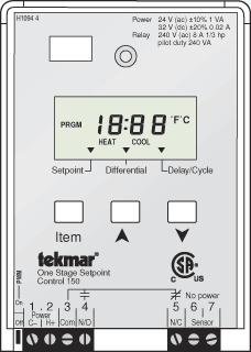 150 One Stage Setpoint Temperature Controller - Digital Thermostat for Home, Greenhouse & Aquarium Use