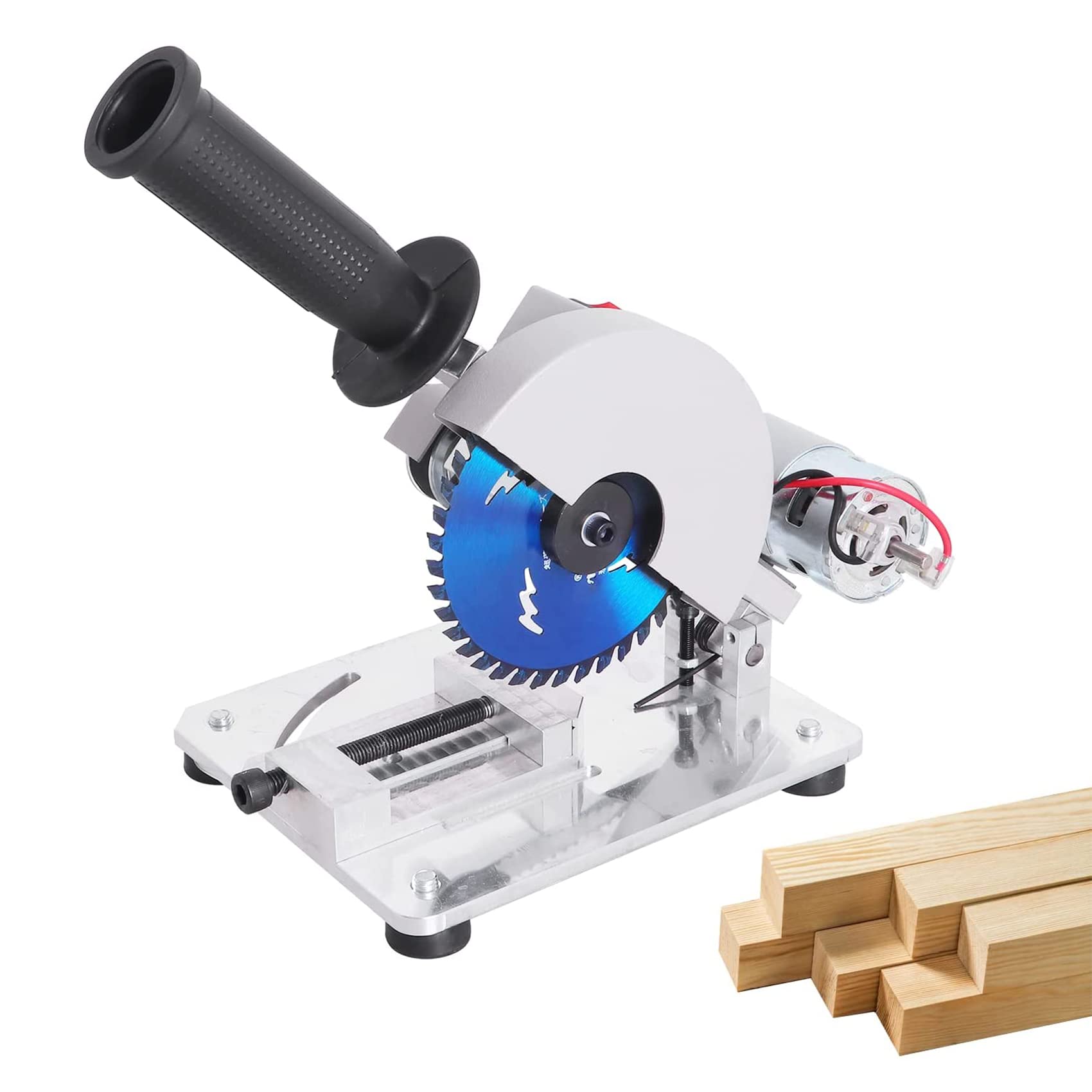 Portable Mini Miter Saw - Adjustable 0-45° for Wood, Metal & Plastic Cutting | DIY & Craft Projects