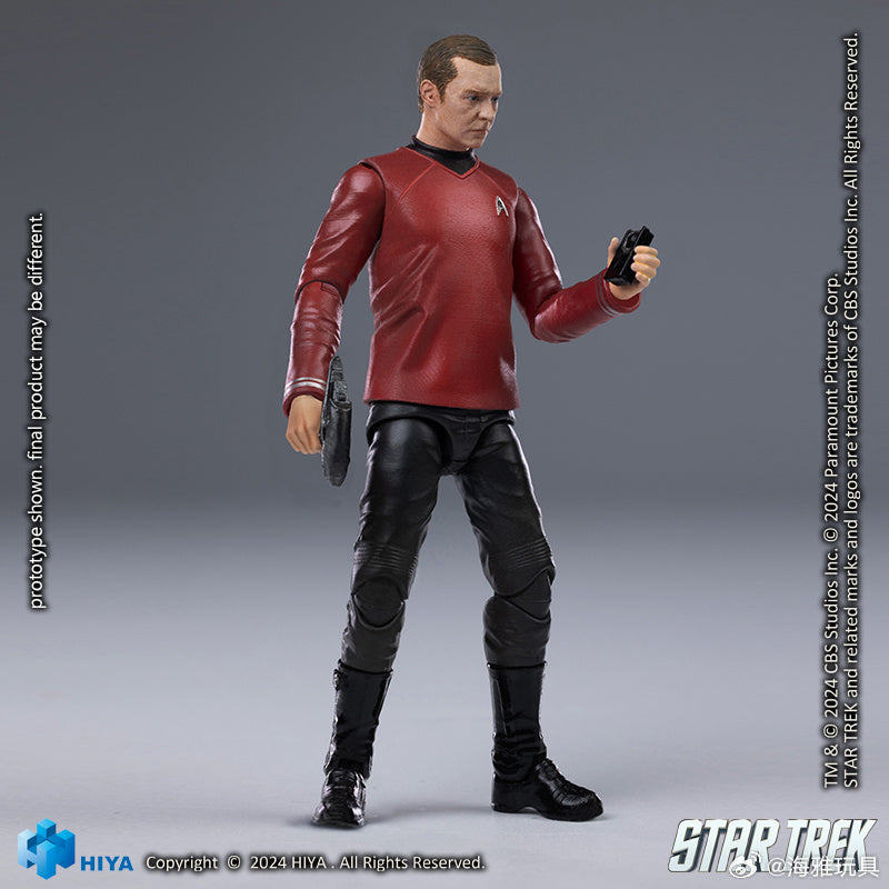 1/18 HIYA 4-Inch Action Figure - Exquisite Mini Series STAR TREK 2009 Scotty Collectible Toy | Perfect for Display, Gifts & Star Trek Fans