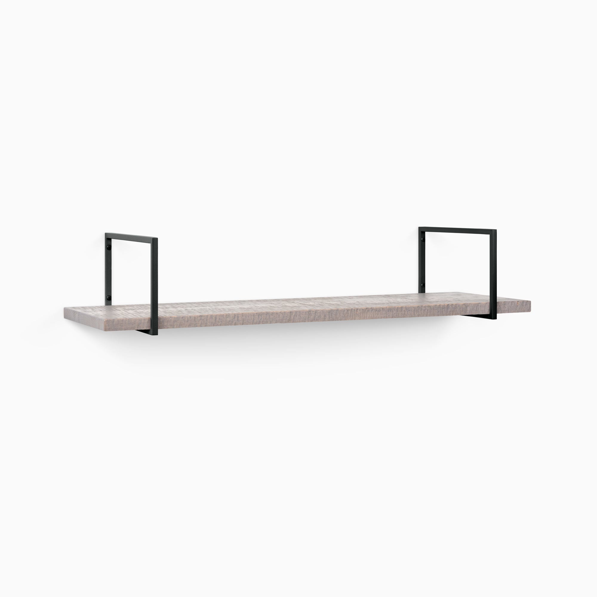 Rustic Wall Shelf - Bart Hatch Grey Wooden Floating Shelves for Living Room, Bedroom, Kitchen & Bathroom Storage Decor