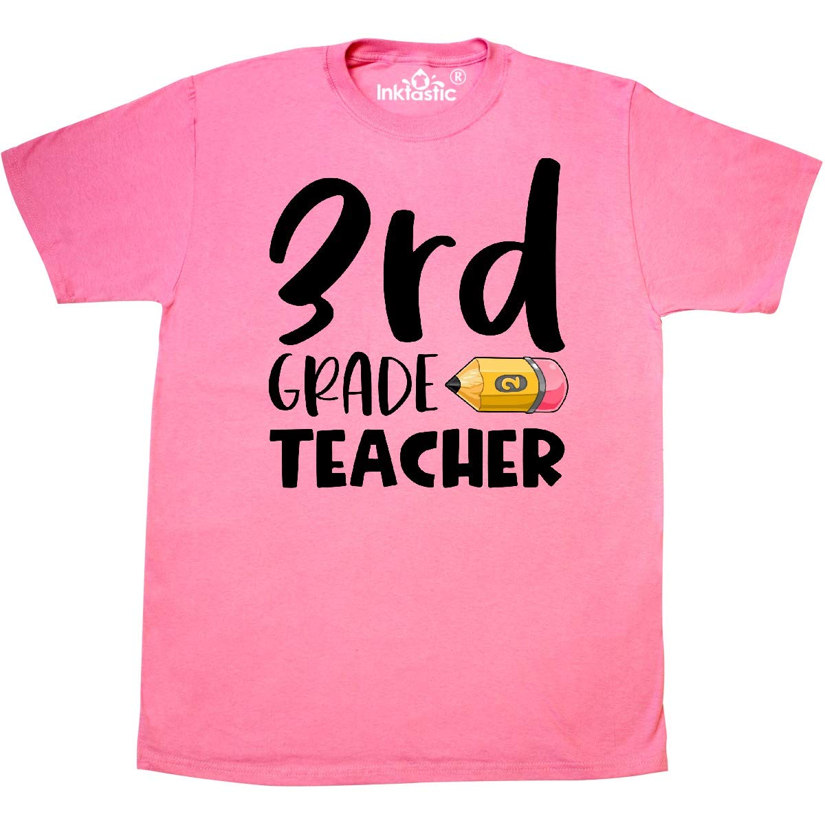 Funny Third Grade Teacher Pencil Graphic T-Shirt - Comfortable Cotton Tee for Educators & School Staff - Perfect for Classroom, Teacher Appreciation & Back to School
