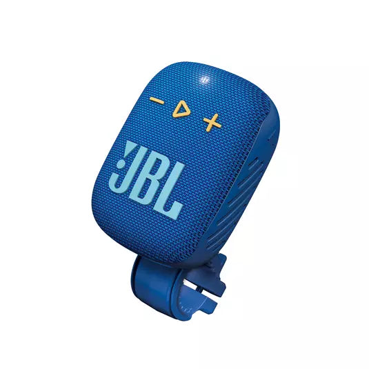 JBL WIND 3S Bluetooth Bike Speaker - Waterproof, Wireless Handlebar Mount Speaker with Rich Bass (Blue) - Perfect for Cycling, Motorcycling & Outdoor Adventures