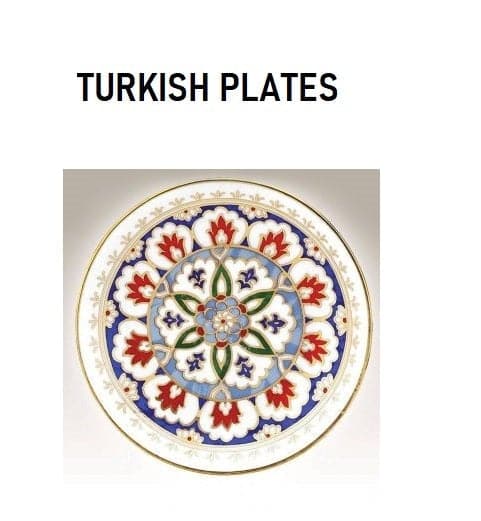 Handmade Turkish Porcelain Plate - 13cm Decorative Ceramic Dish for Home Decor, Souvenirs & Gifting | Perfect for Dining, Display & Turkish-Themed Parties