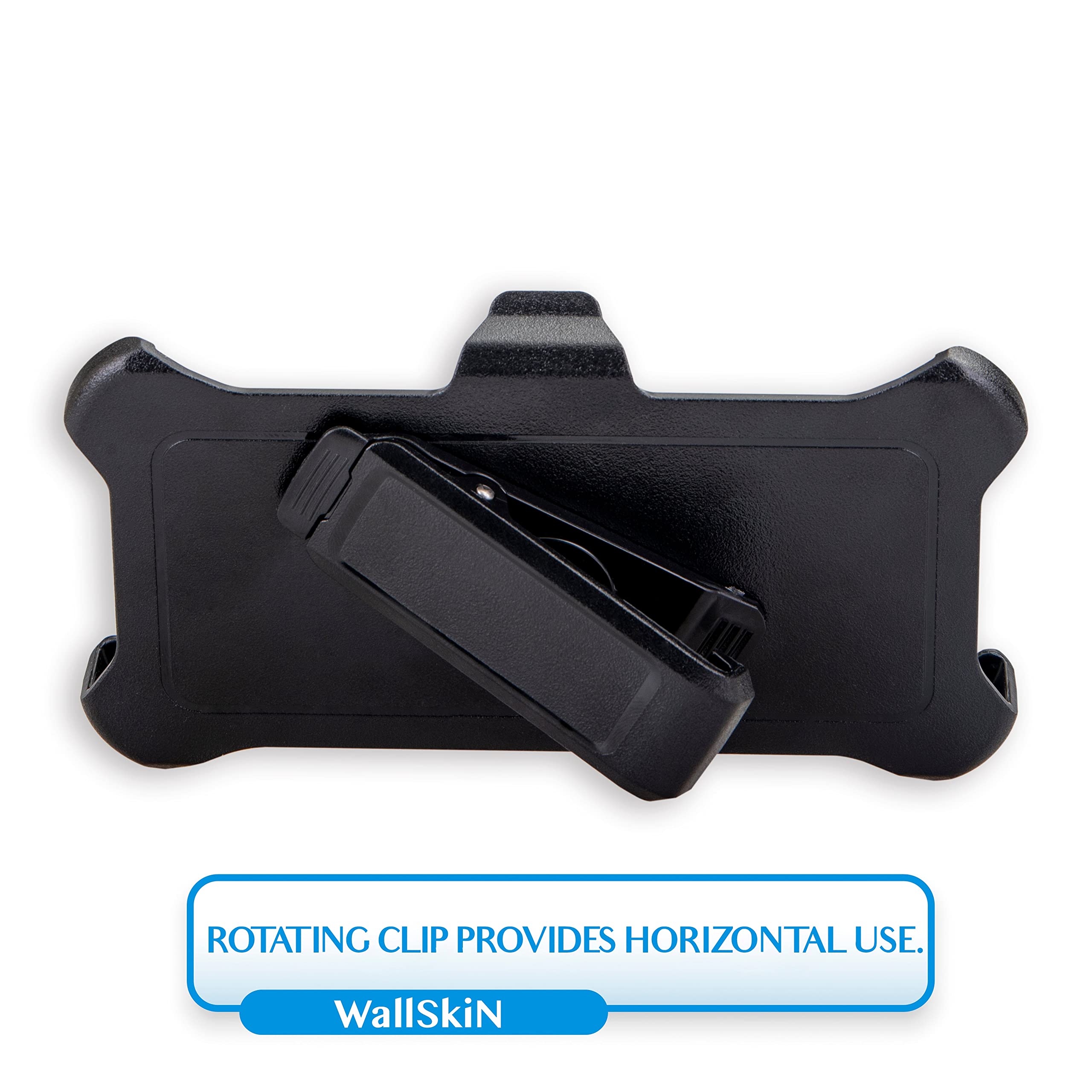 WallSkiN 2 Pack Replacement Belt Clip Holster Compatible with Apple iPhone 12 Pro & iPhone 12 - Perfect for OtterBox Defender Series Case (Case Not Included) | Secure Belt Holder for Work, Travel & Outdoor Activities