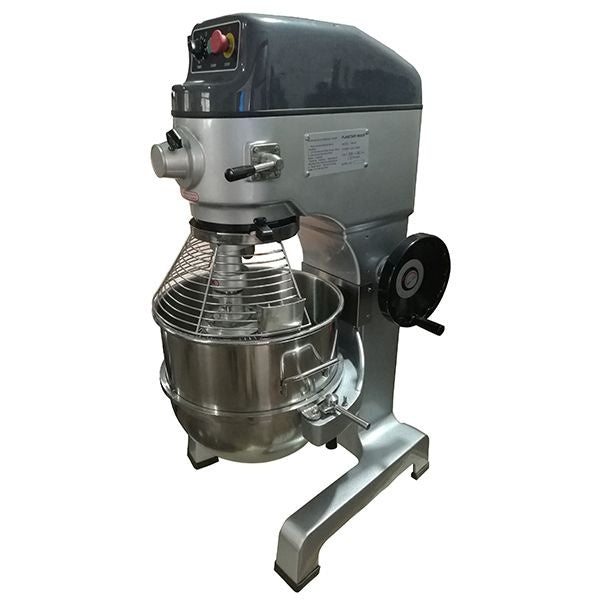 Adcraft BDPM 60 Black Diamond Planetary Mixer - 60 Quart Commercial Dough Mixer for Bakeries, Pizza Restaurants & Catering Businesses - Heavy Duty Stainless Steel Mixing Bowl with Splash Guard