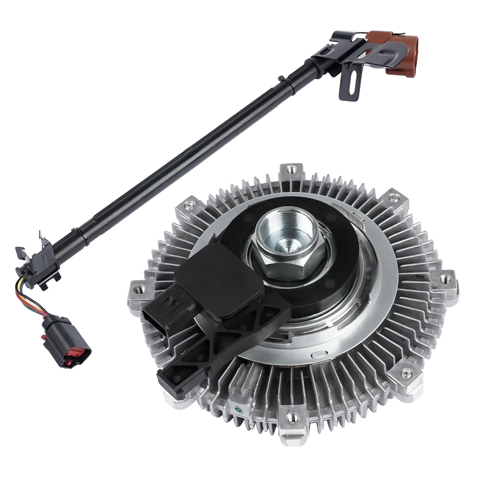 High Performance 7L2Z8A616A Electronic Radiator Cooling Fan Clutch Replacement for Ford Explorer 2006-2010, Explorer Sport Trac 2007-2010 & Mercury Mountaineer 2006-2010 with 4.0L 4.6L Engine - OEM 3263 YB-3076 46055 - Perfect for Overheating Prevention & Engine Cooling System Repair