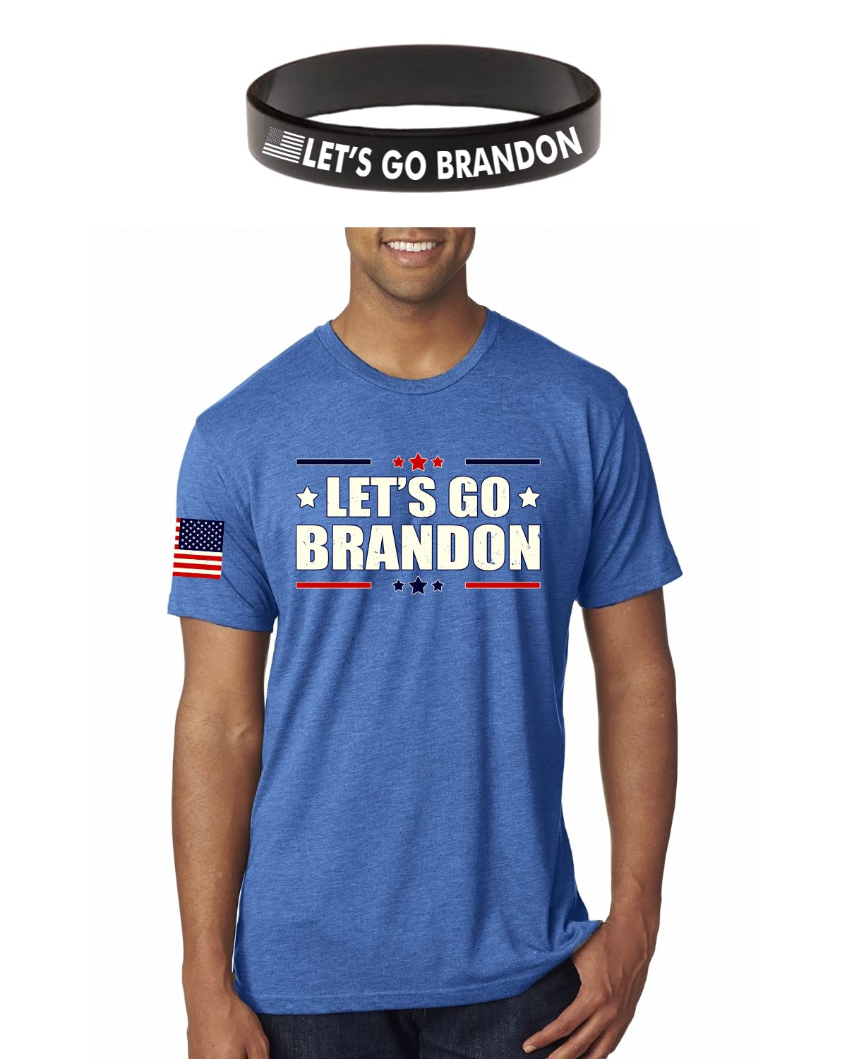 FJB Brandon America Political Men's Premium Tri-Blend T-Shirt - Patriotic Graphic Tee for Casual Wear & Political Events
